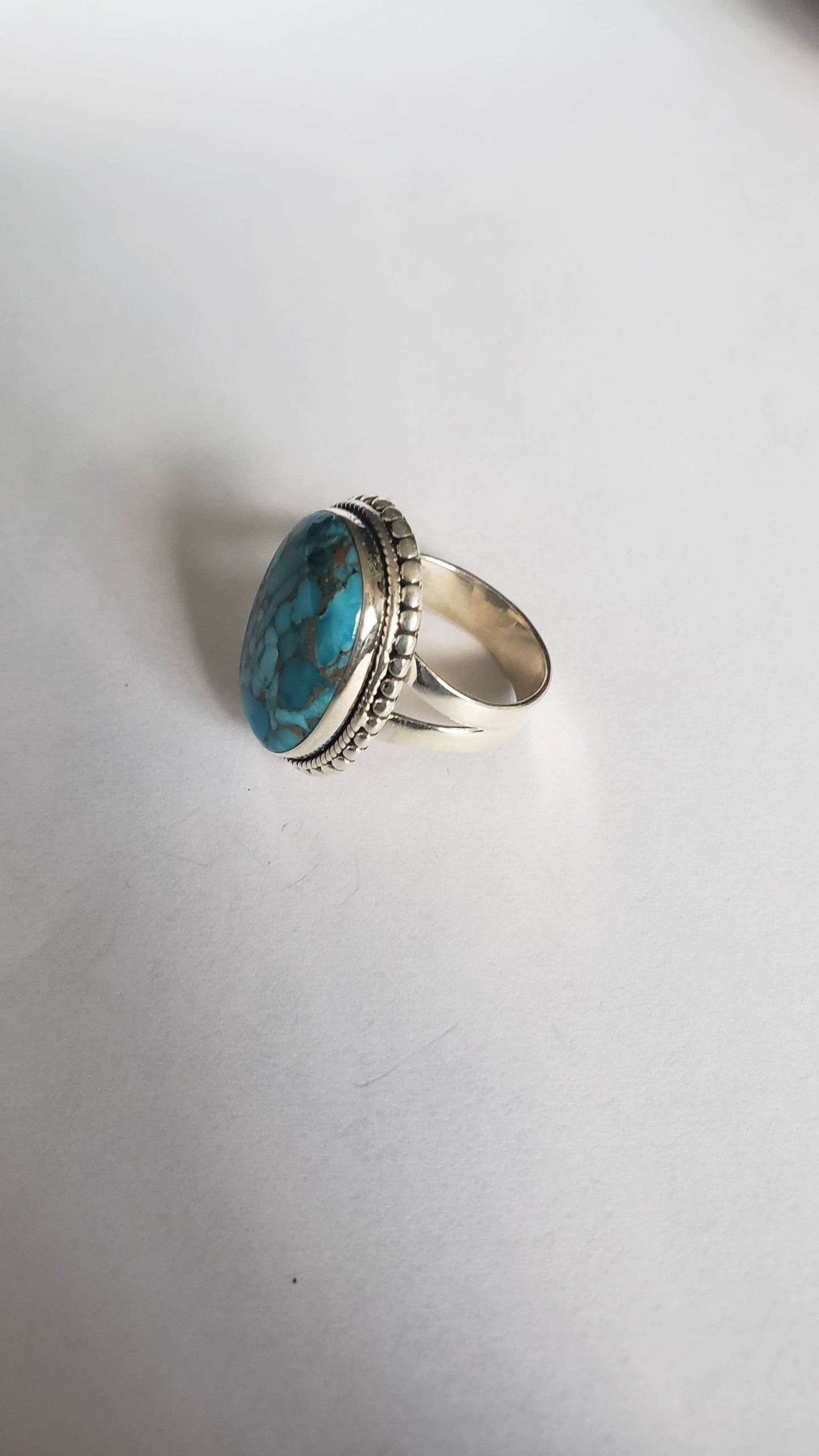 Sterling Blue Turquoise Ring