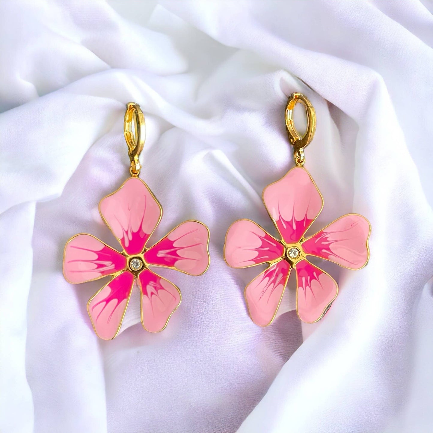 Pink Pony Charm Earrings