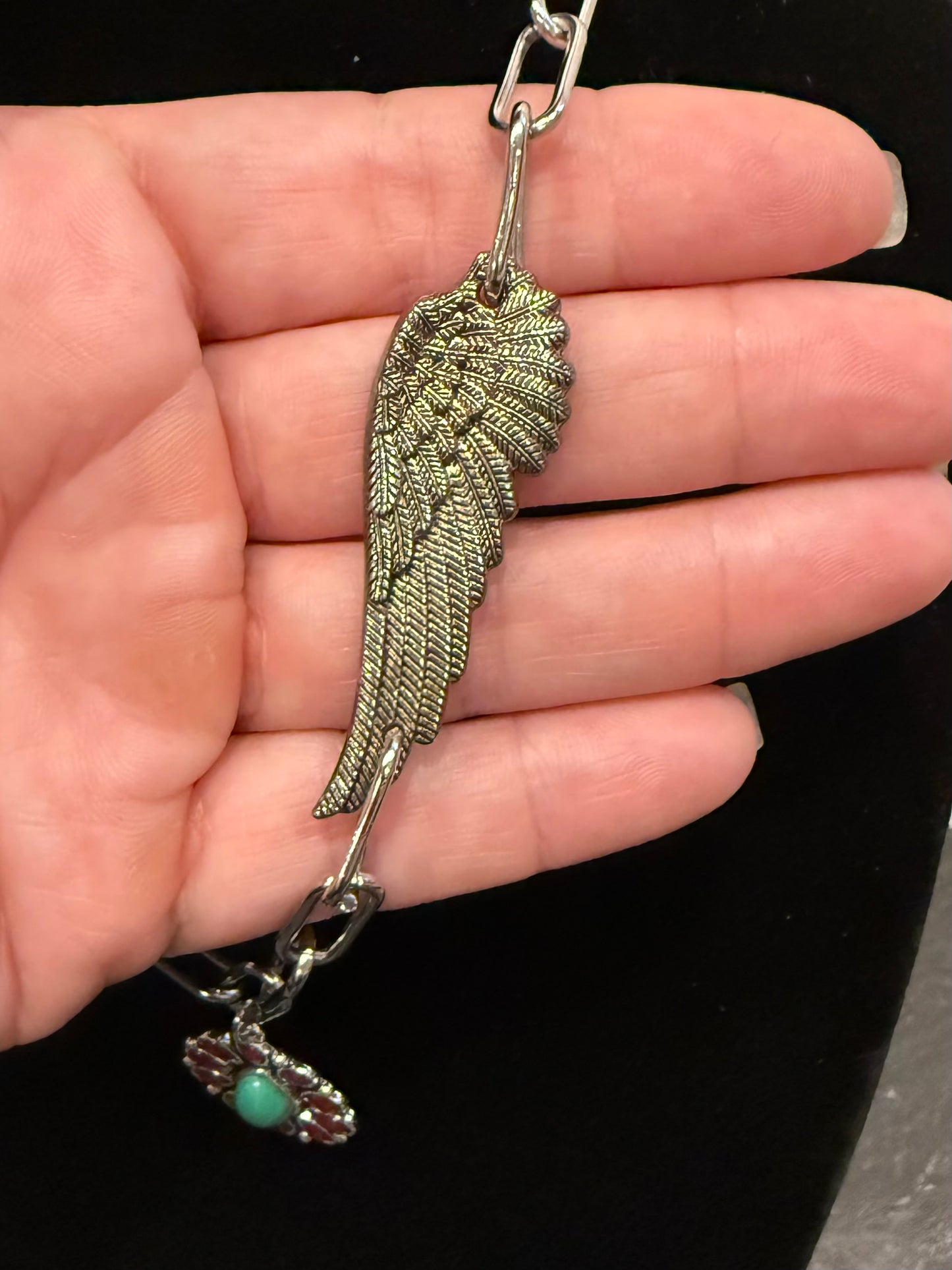 Orange Wing Necklace