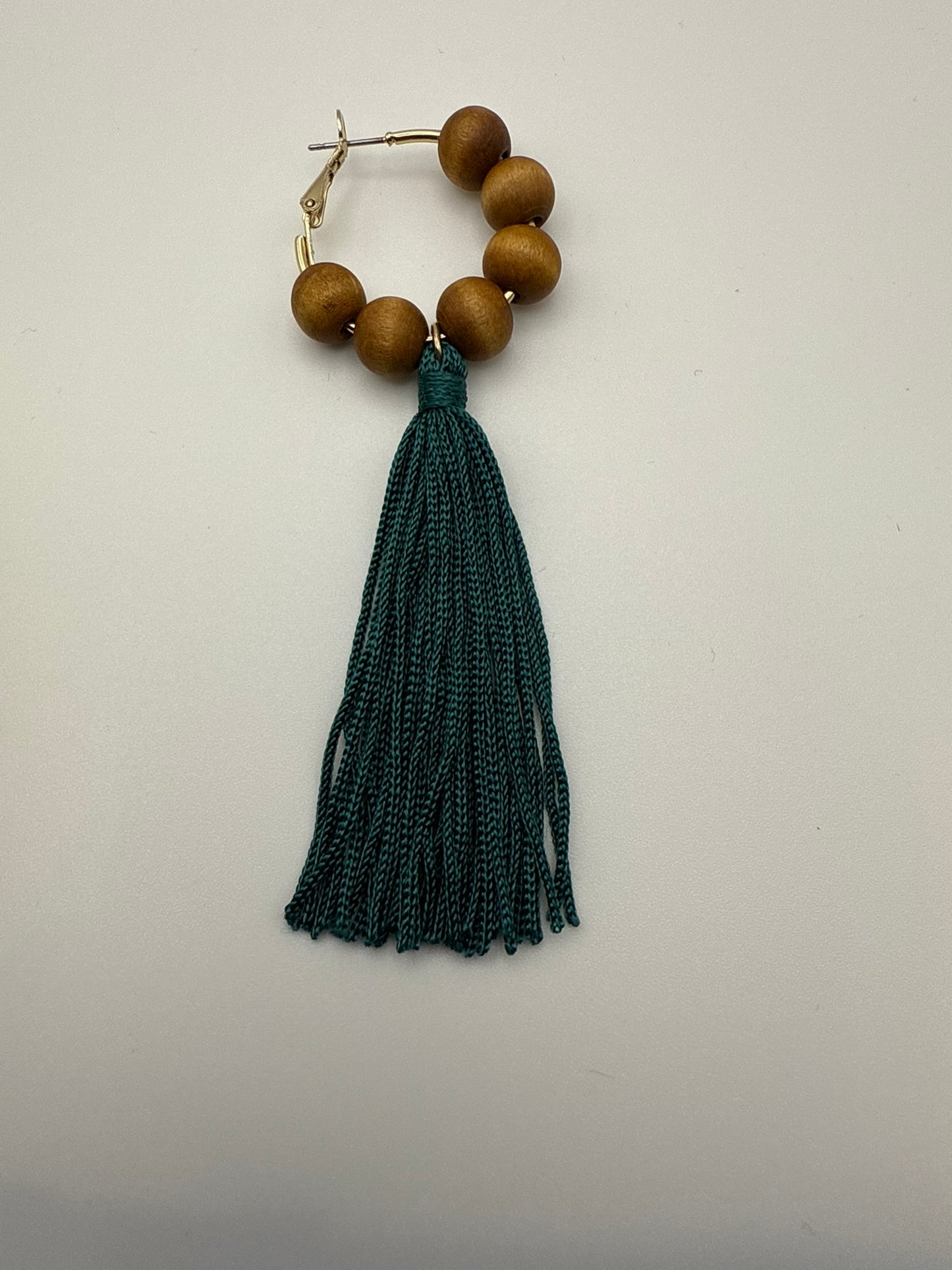 Vintage Forest Muse Tassel Hoops