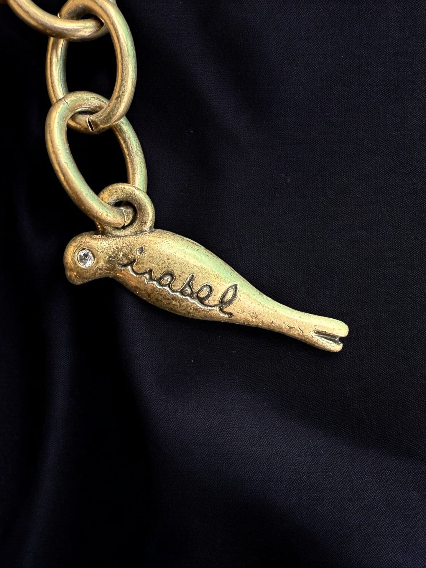Vintage Chloe & Isabel Gilded Heirloom Draped 3.5" Necklace 18-20"