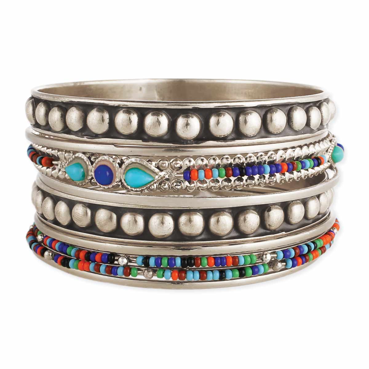 Boho Bangles - 9 pieces set