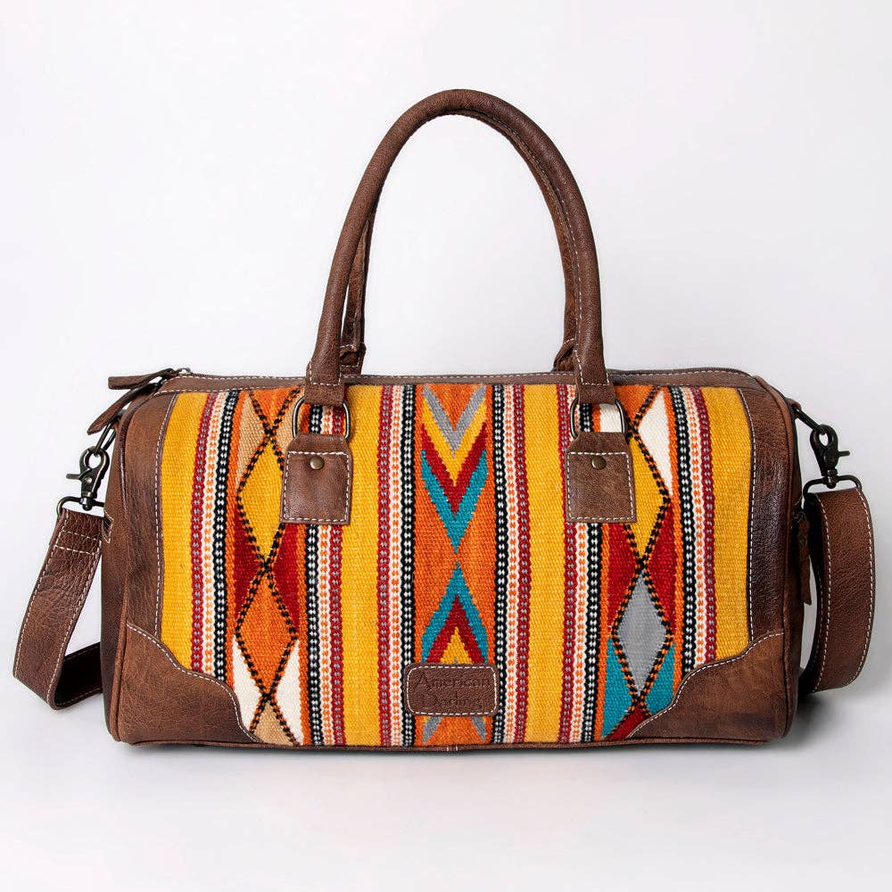 American Darling Genuine Western Leather Duffel Bag