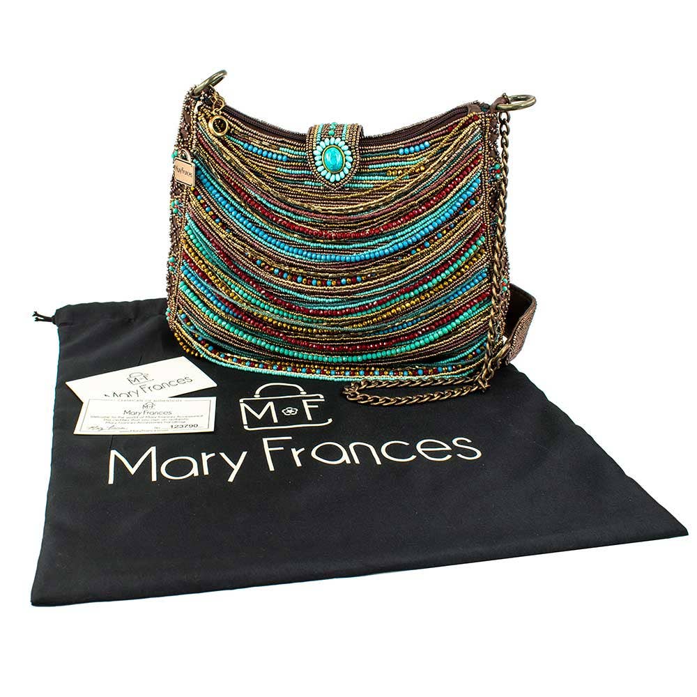 Sway with Me Beaded Strands Southwestern Crossbody Handbag