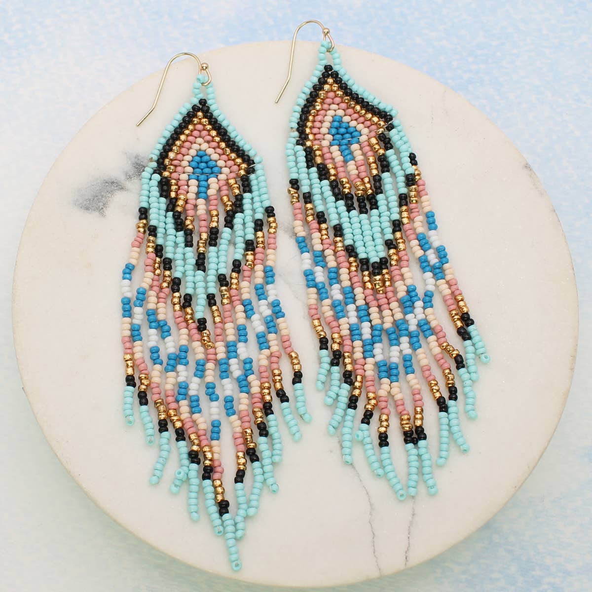 Teal Mirage Earrings