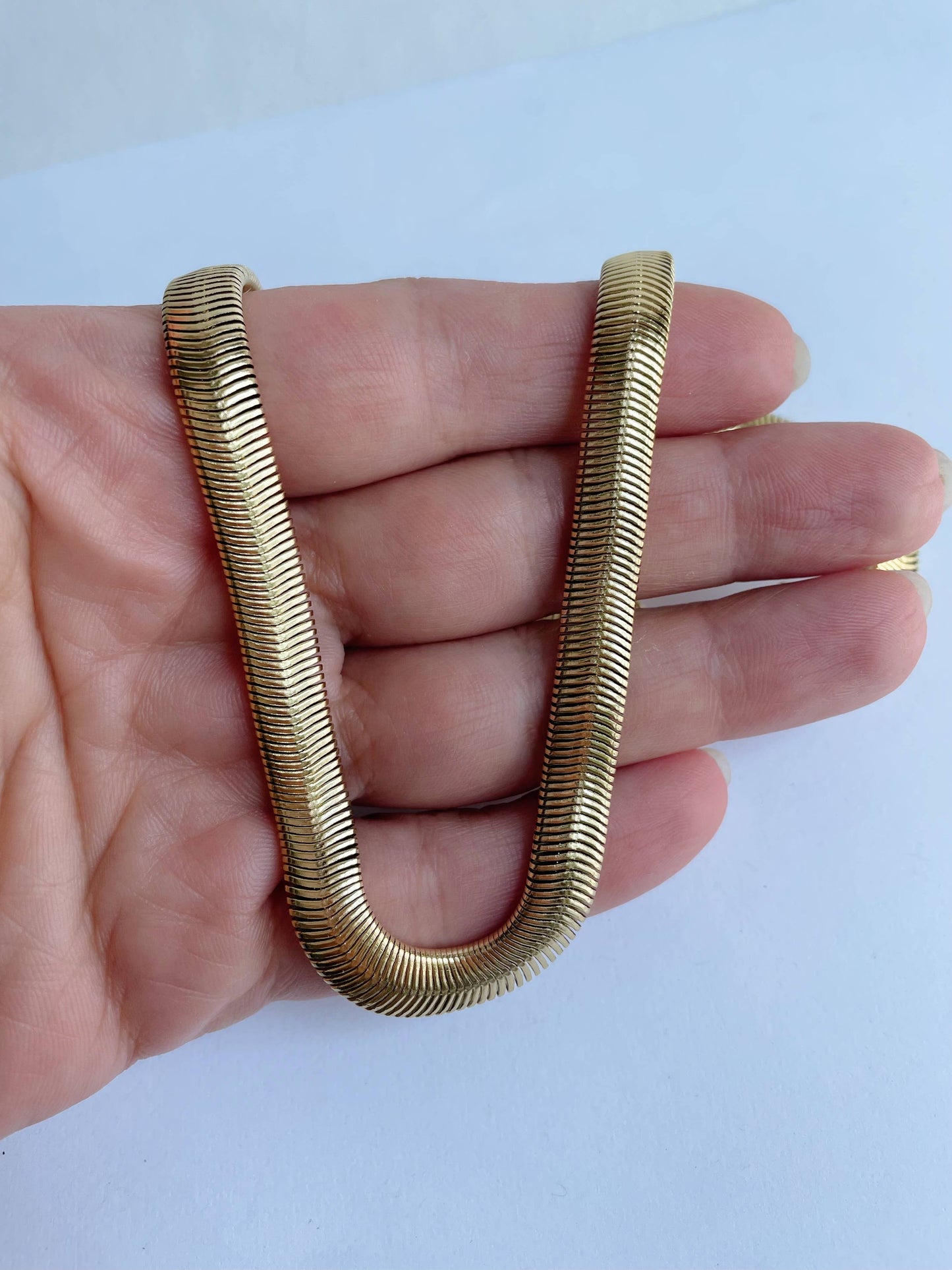 Chunky Snake Chain~ Gold Plated Stainless Steel 