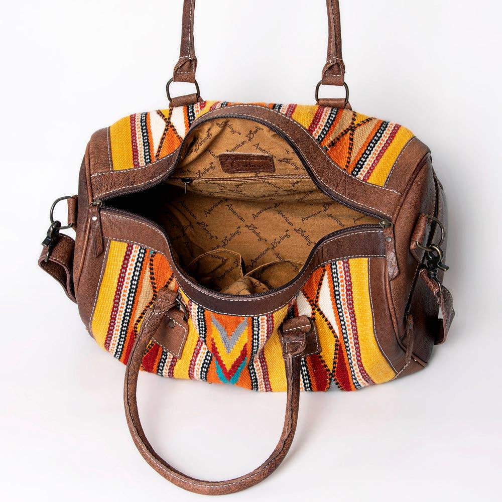 American Darling Genuine Western Leather Duffel Bag