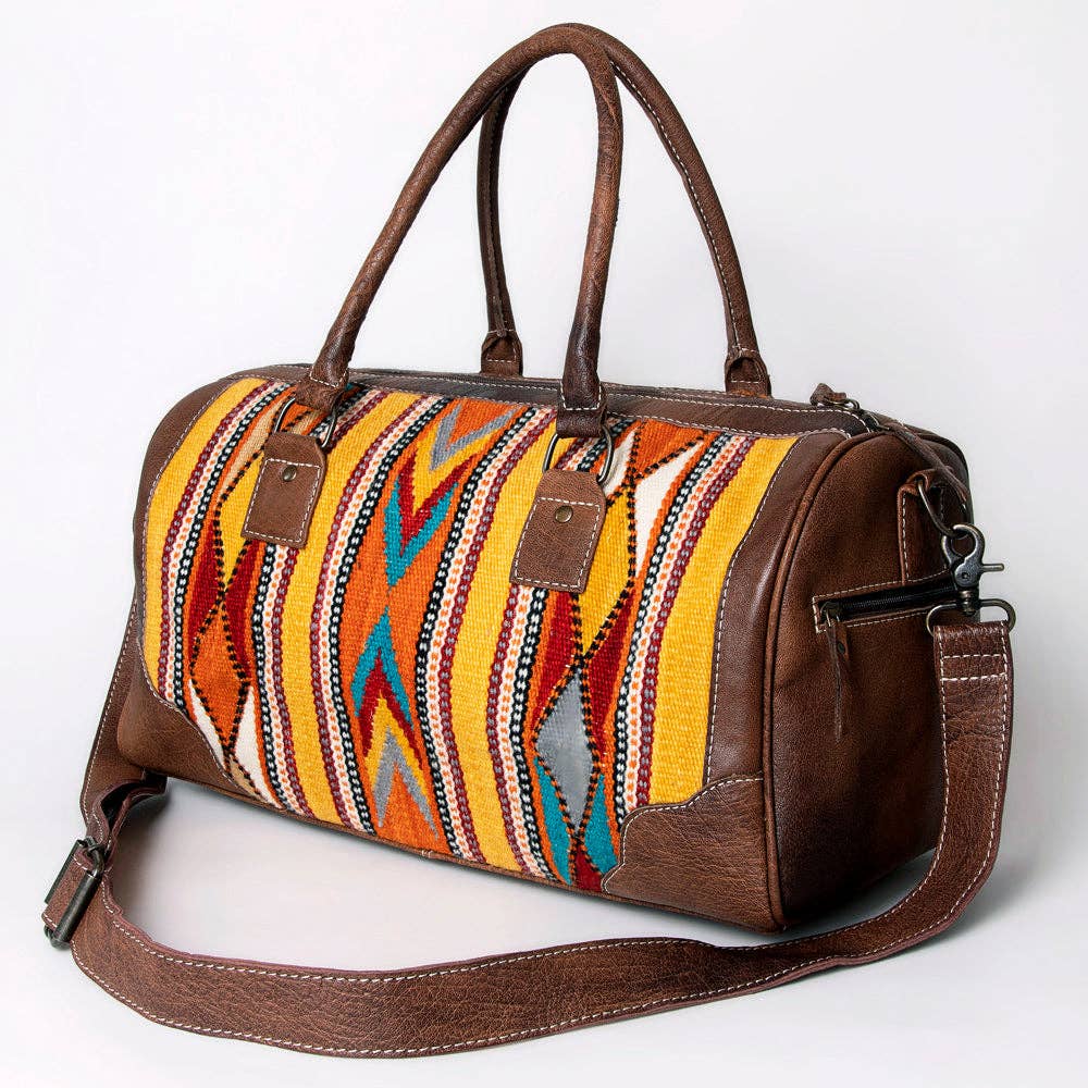 American Darling Genuine Western Leather Duffel Bag