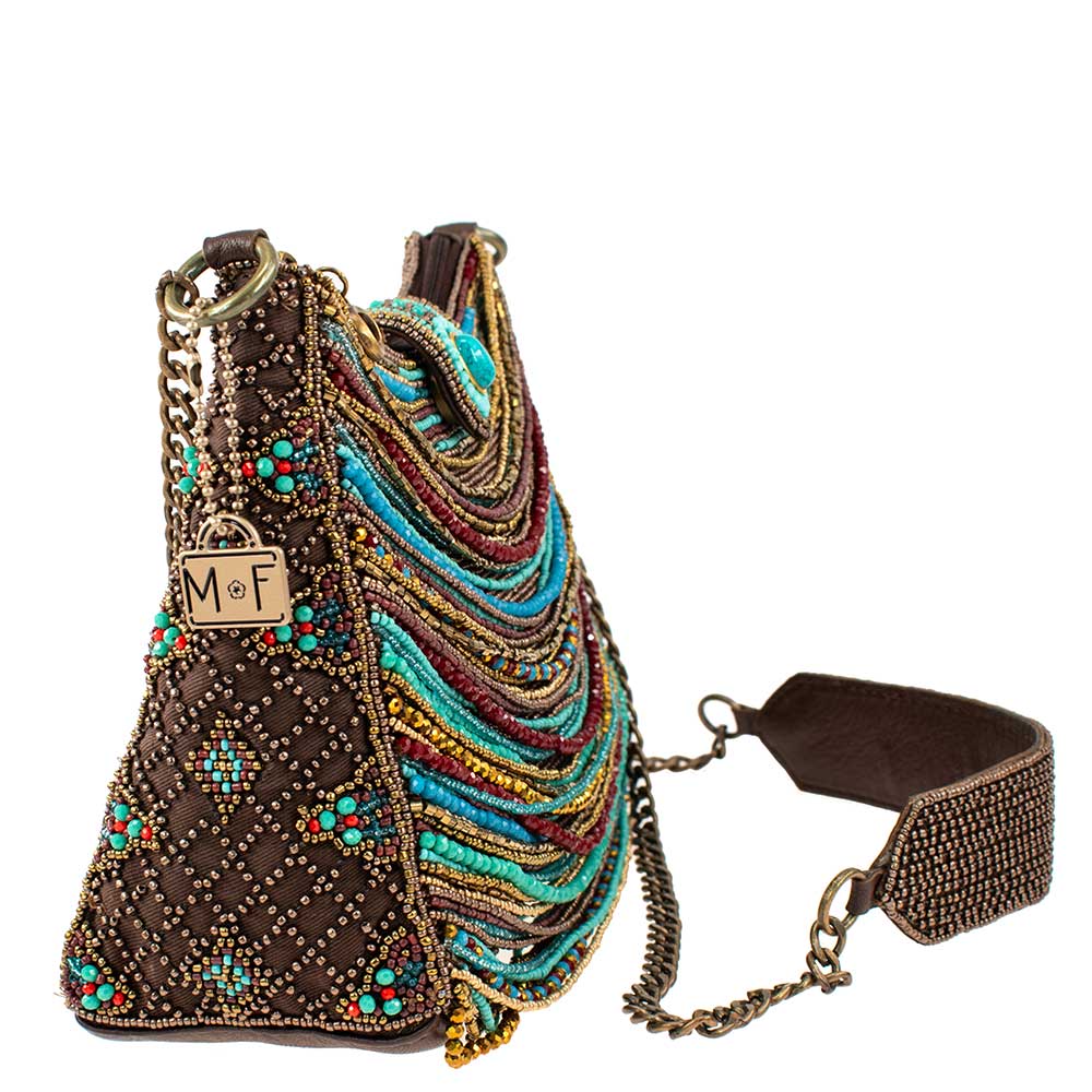 Sway with Me Beaded Strands Southwestern Crossbody Handbag