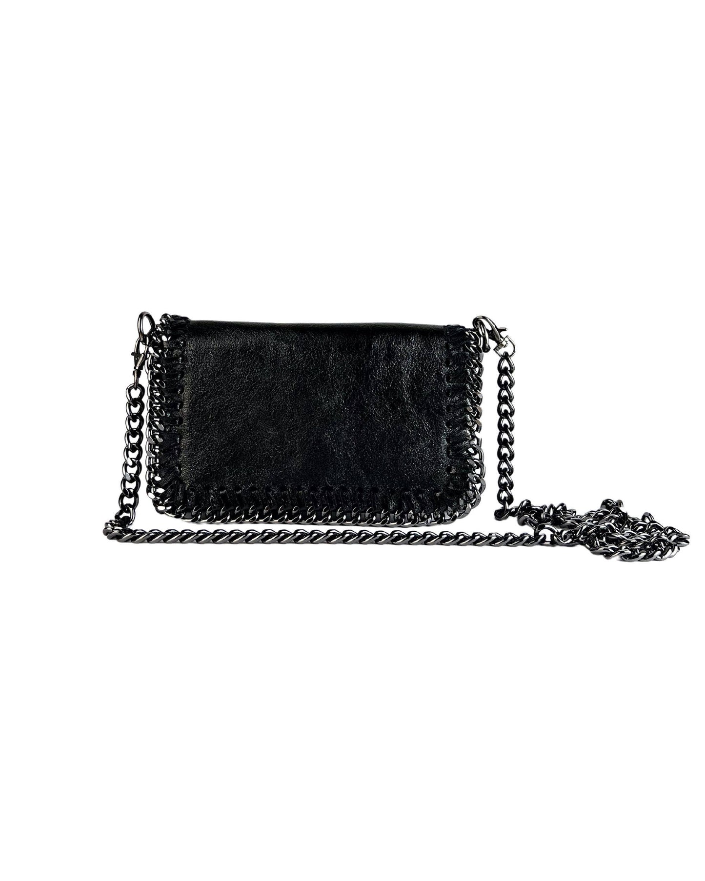Midnight Edge Crossbody with Chains