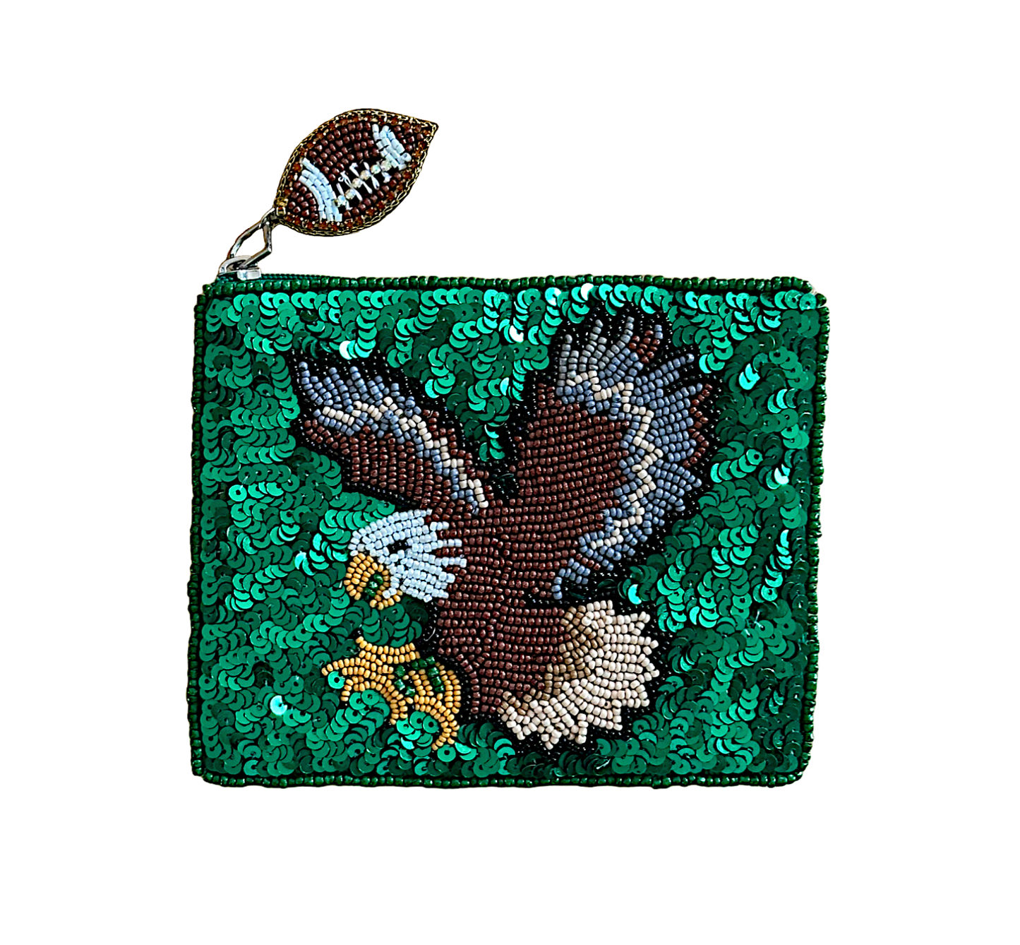 Philadelphia Eagles Sequin Coin Purse