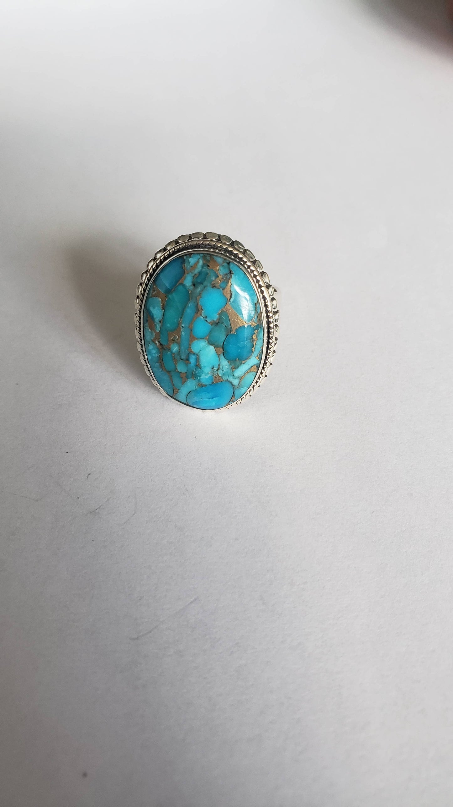 Sterling Blue Turquoise Ring
