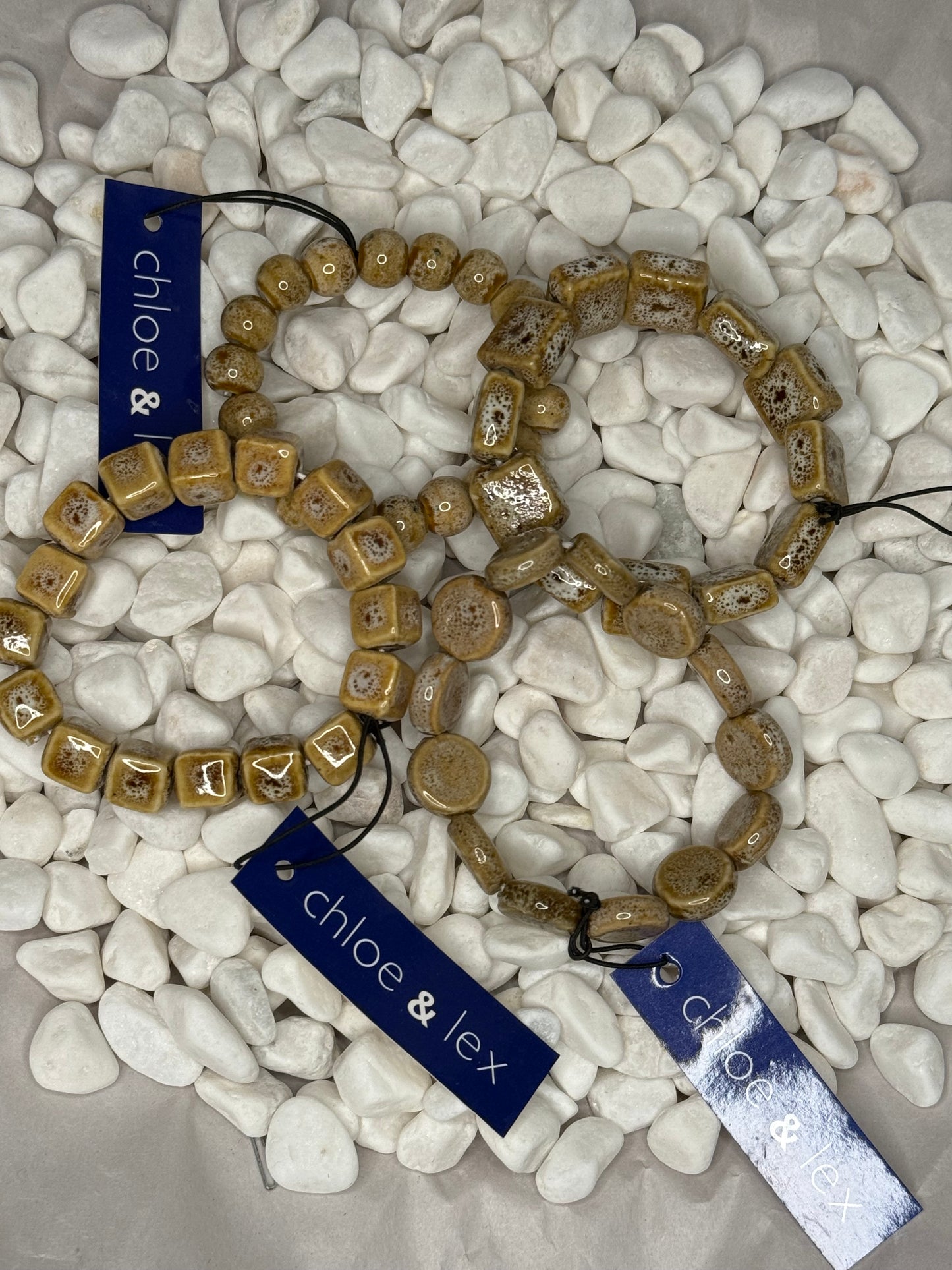 Solid Clay Bead Bracelets (multiple colors available!)