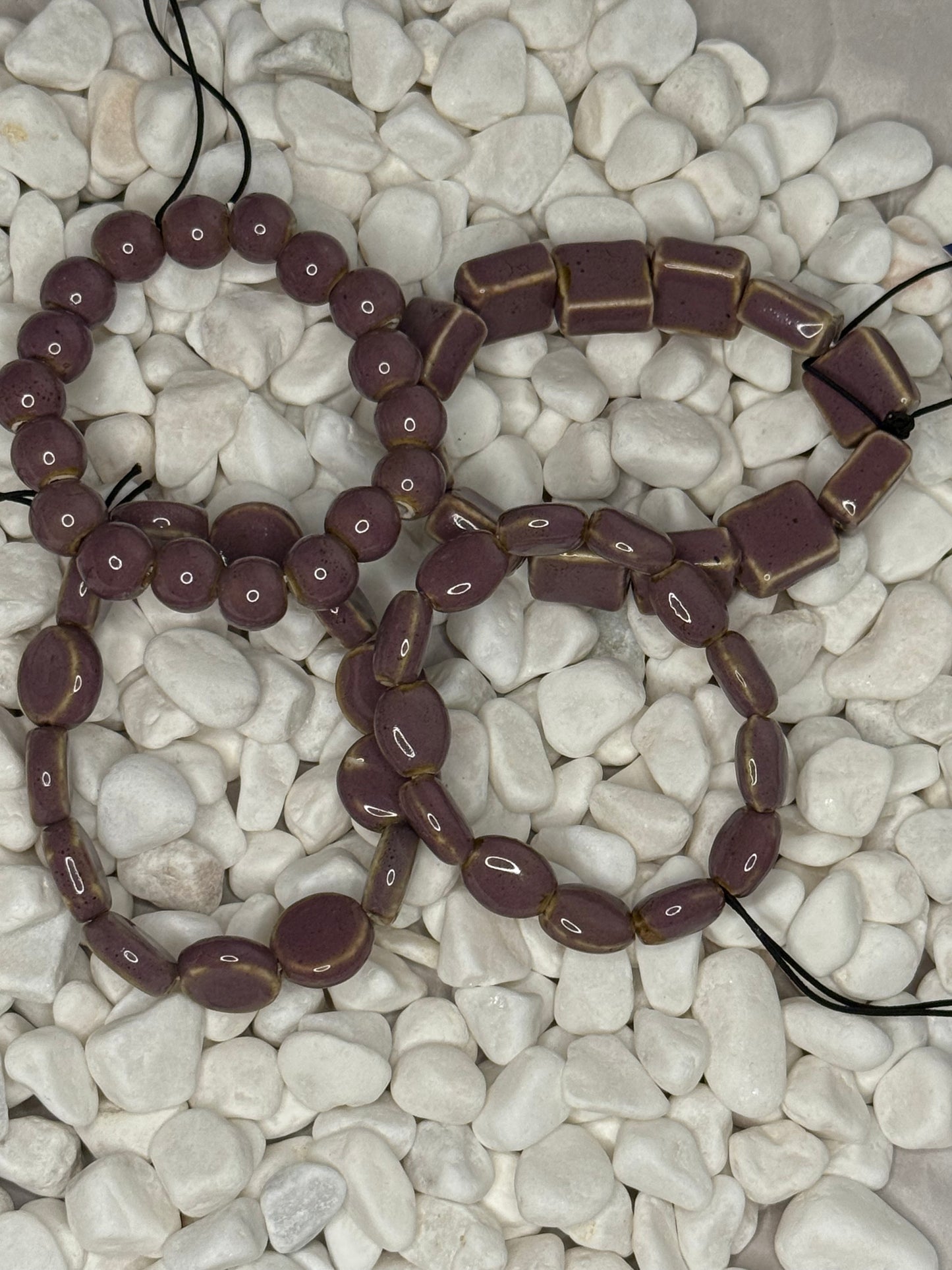 Solid Clay Bead Bracelets (multiple colors available!)