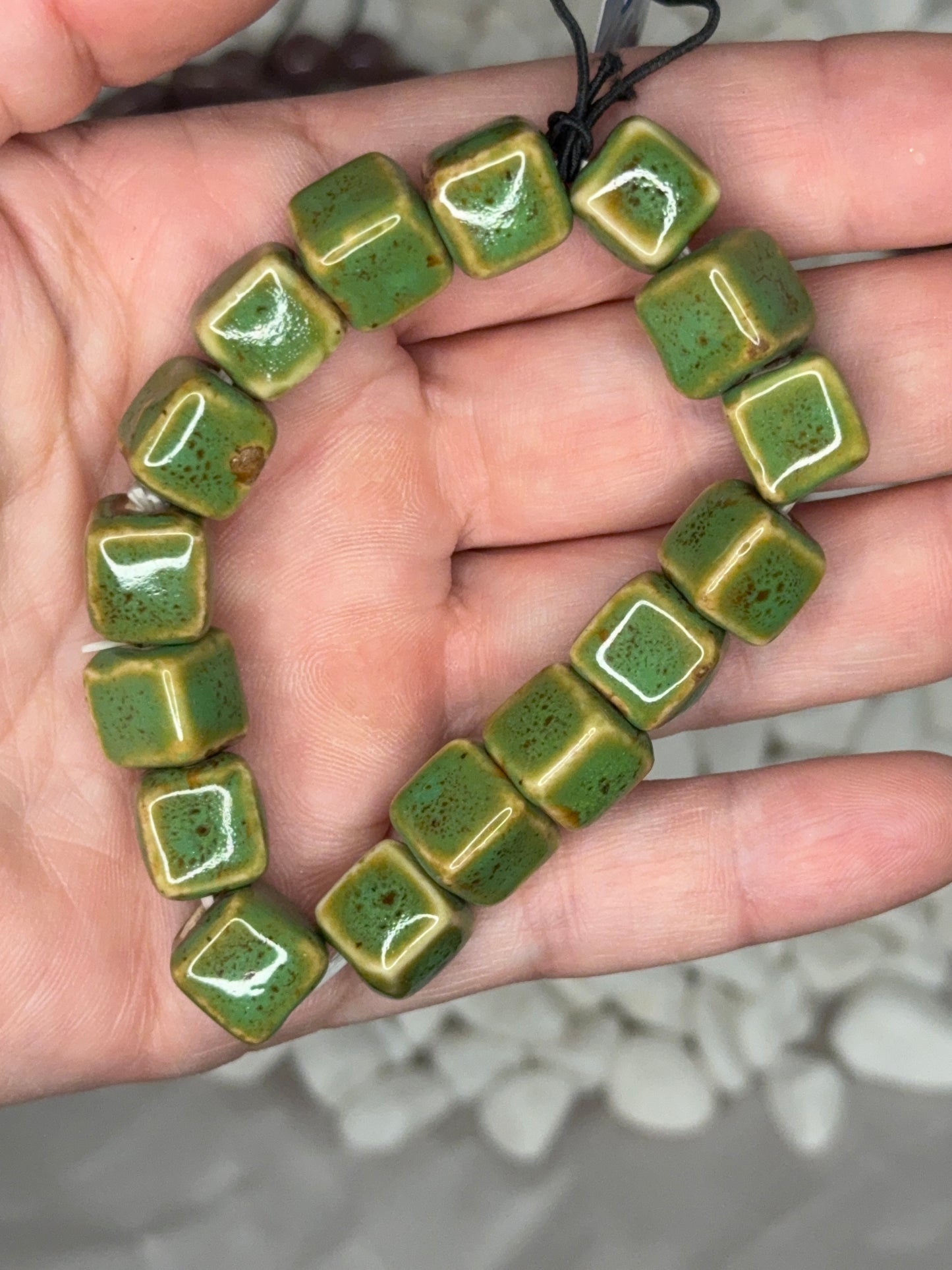 Solid Clay Bead Bracelets (multiple colors available!)