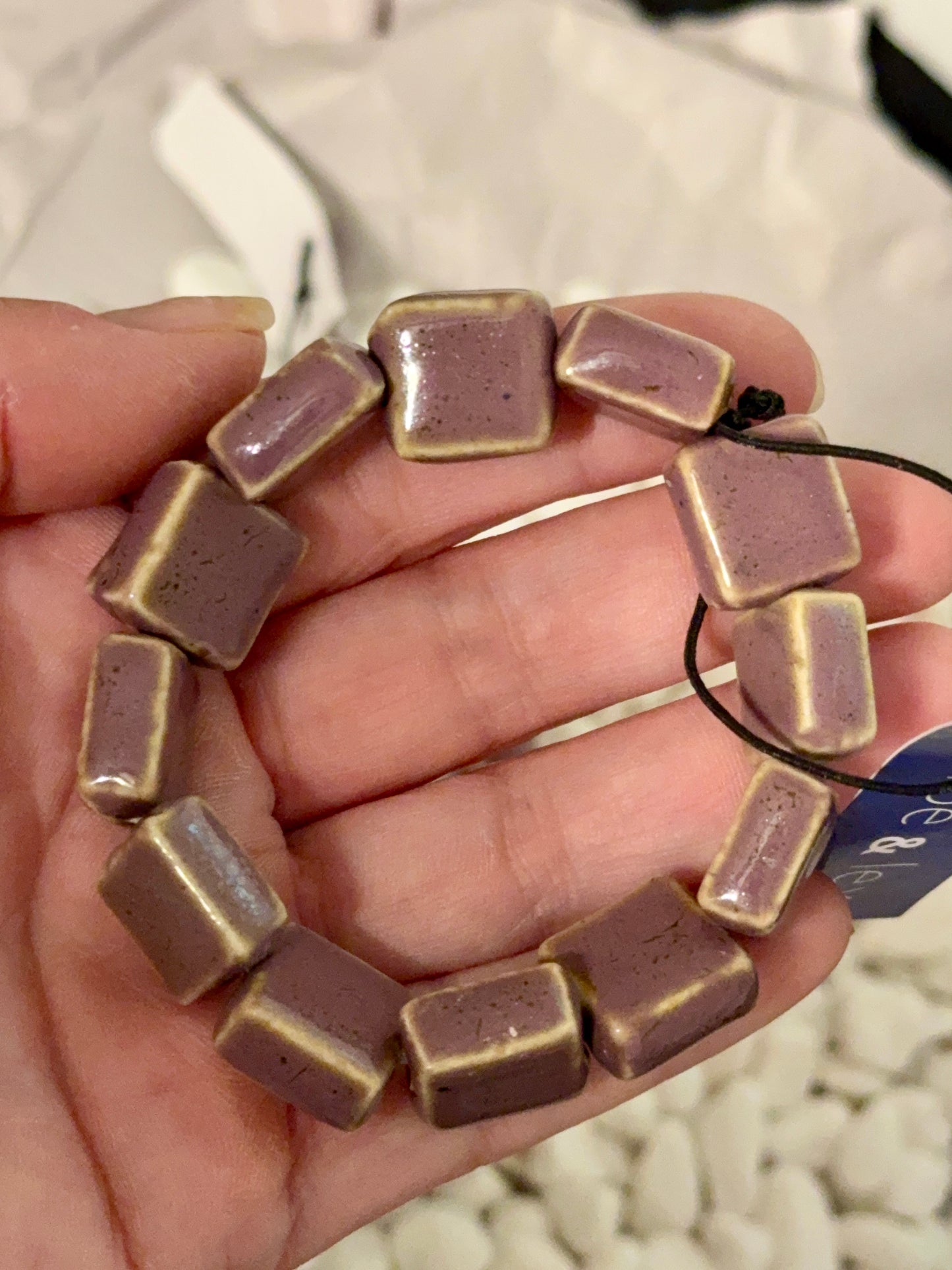 Solid Clay Bead Bracelets (multiple colors available!)