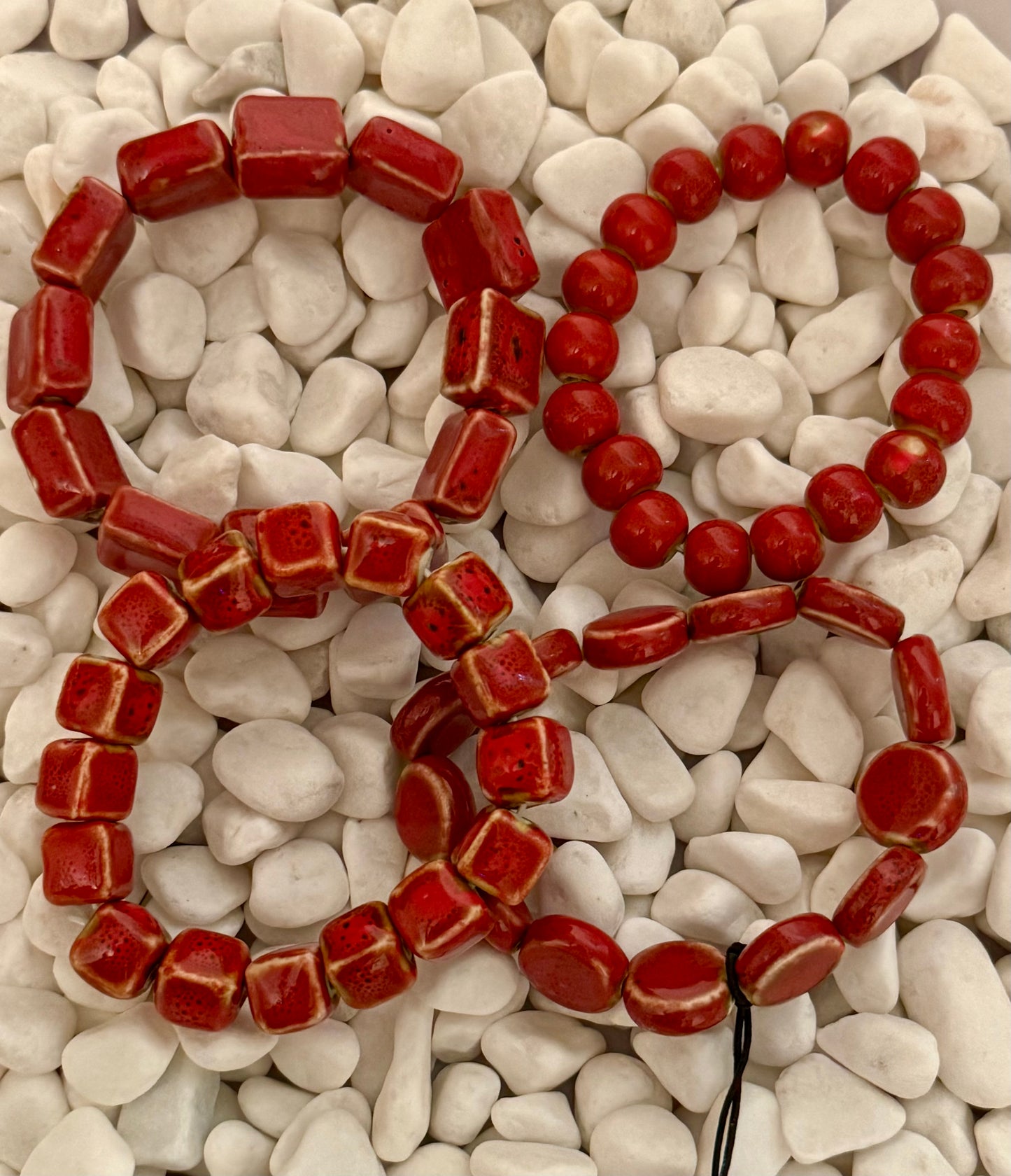 Solid Clay Bead Bracelets (multiple colors available!)