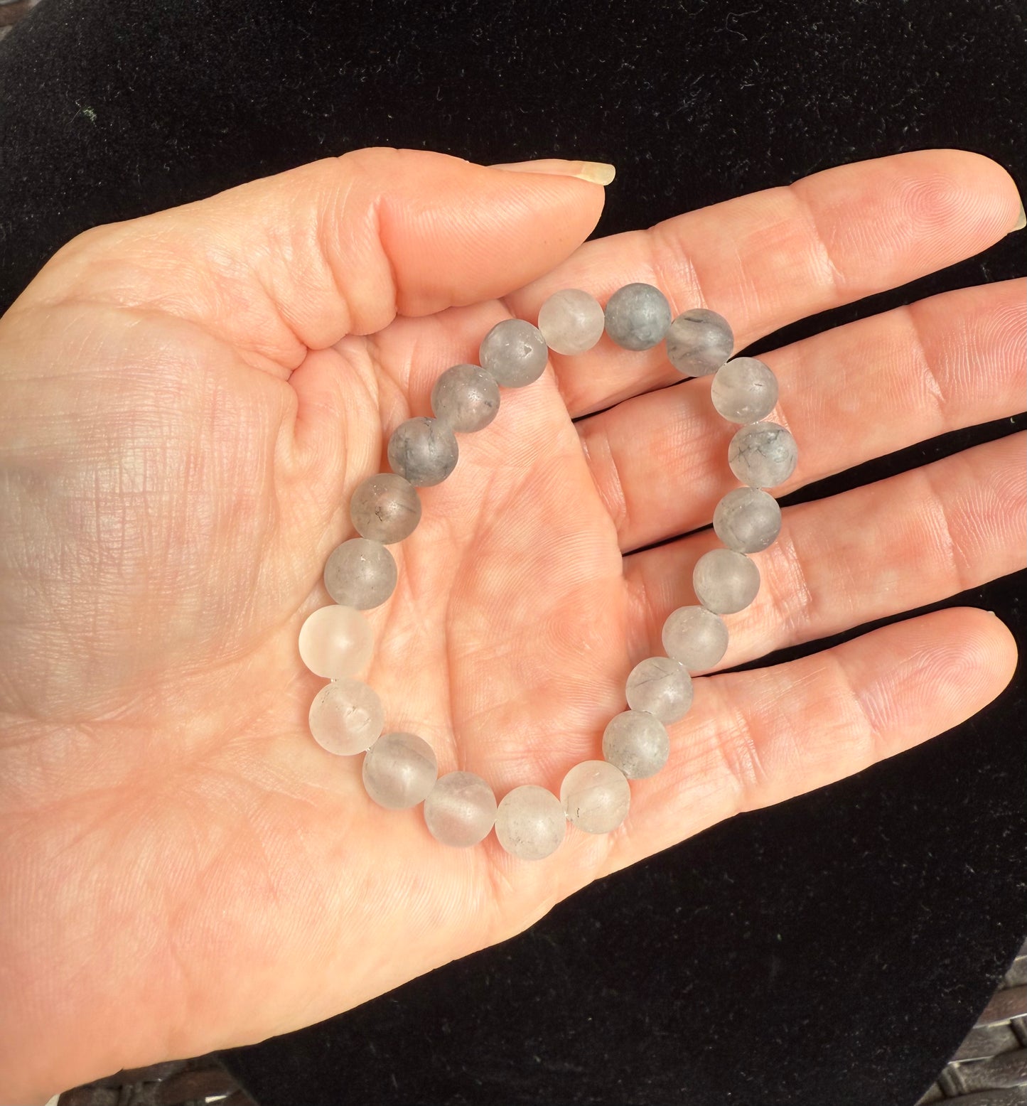 Cloudy Quartz Bracelet - 6mm