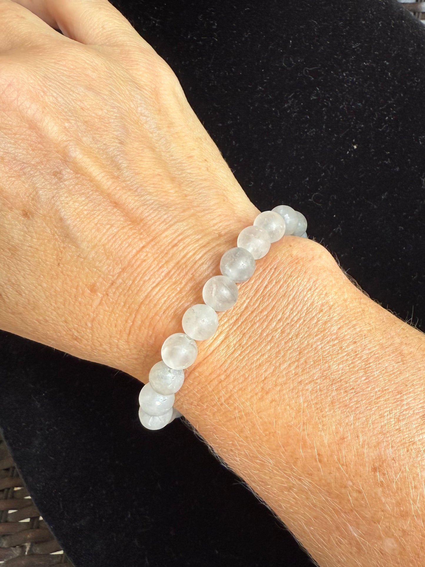Cloudy Quartz Bracelet - 6mm