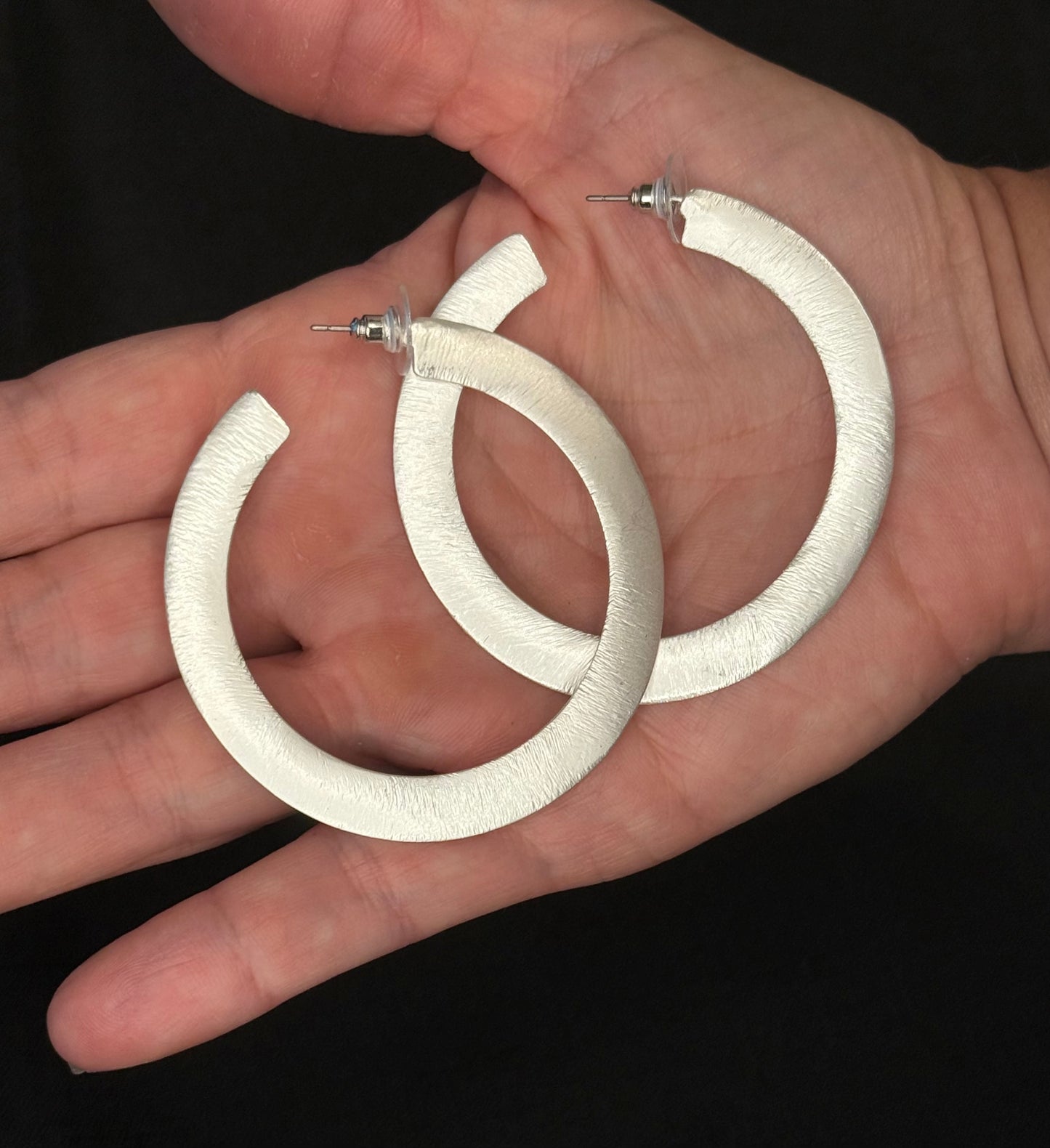 Silver Eclipse Earrings