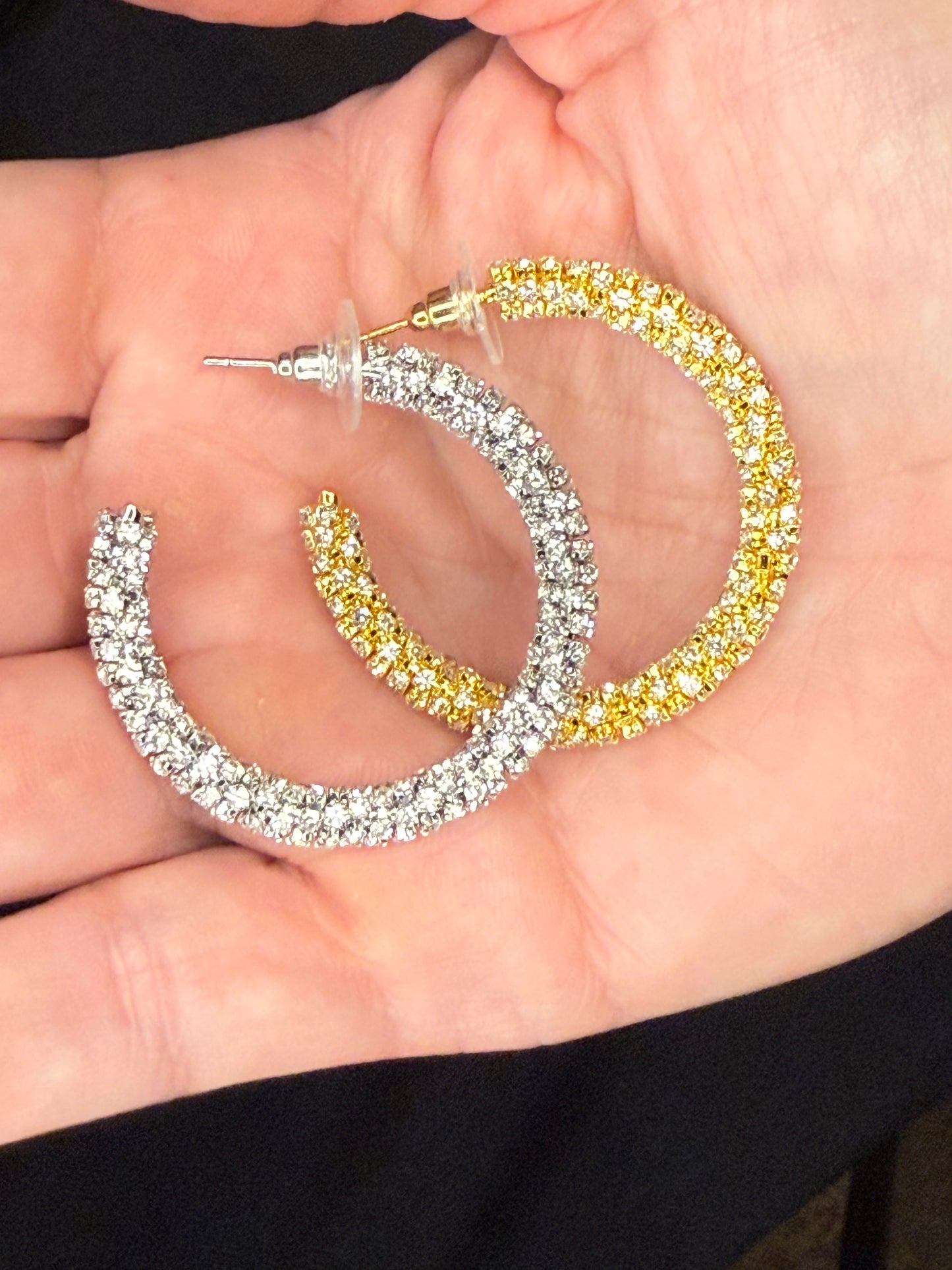 Glow Hoop Earrings (Gold & Silver)