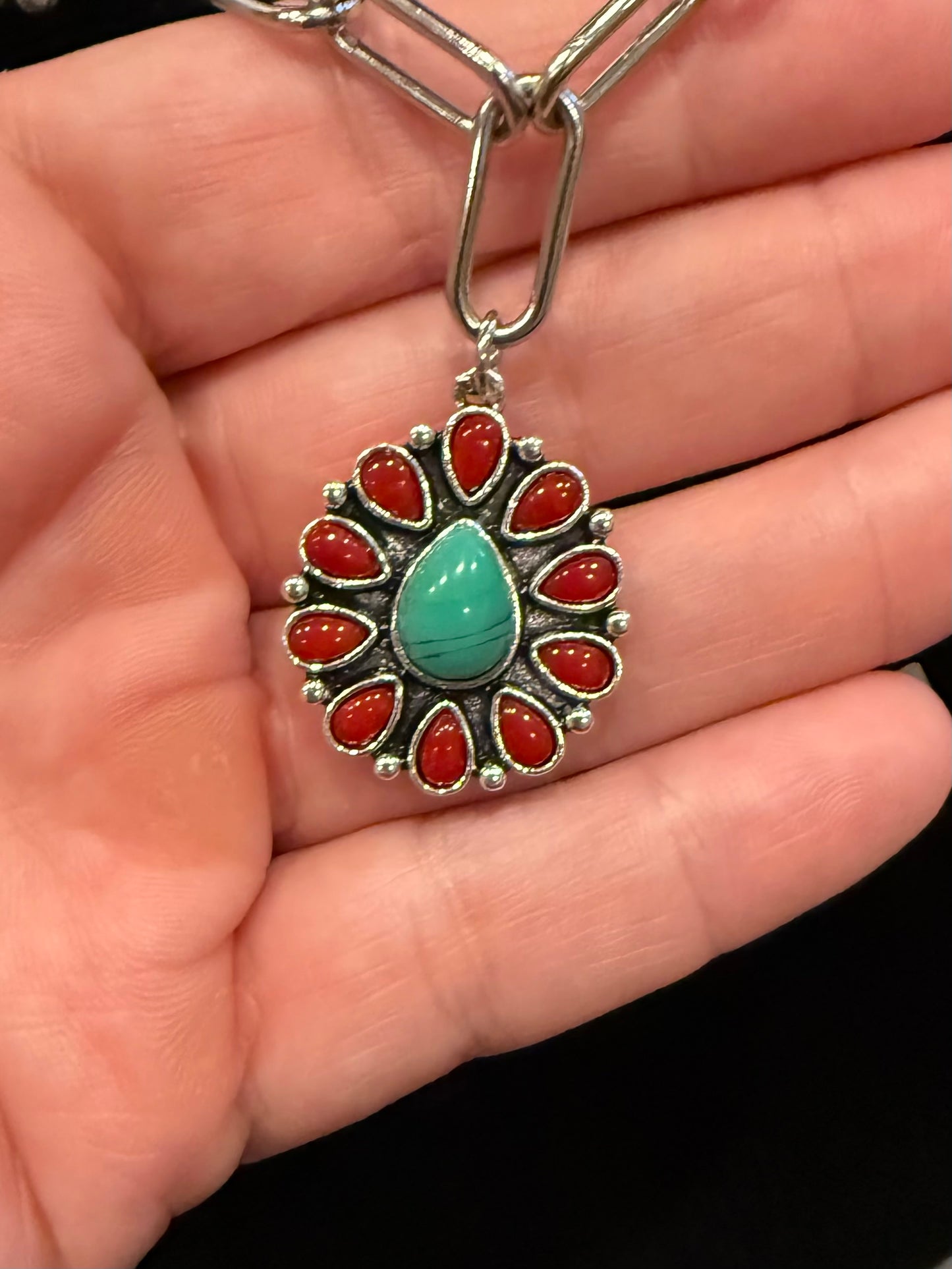 Orange Wing Necklace