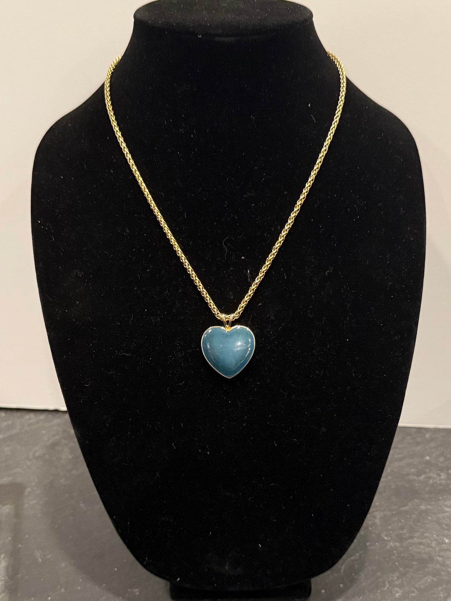 Vintage Gold Heart Necklace