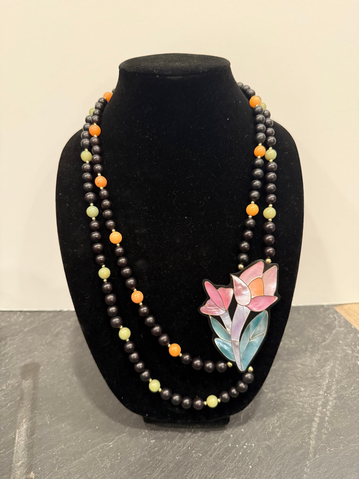 Vintage Lee Sands Floral Necklace