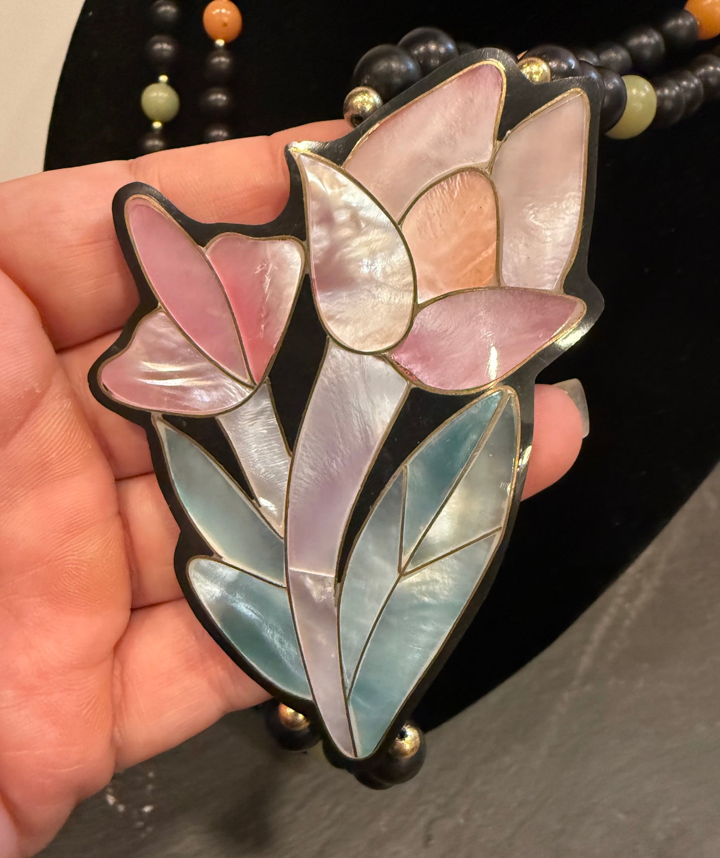 Vintage Lee Sands Floral Necklace