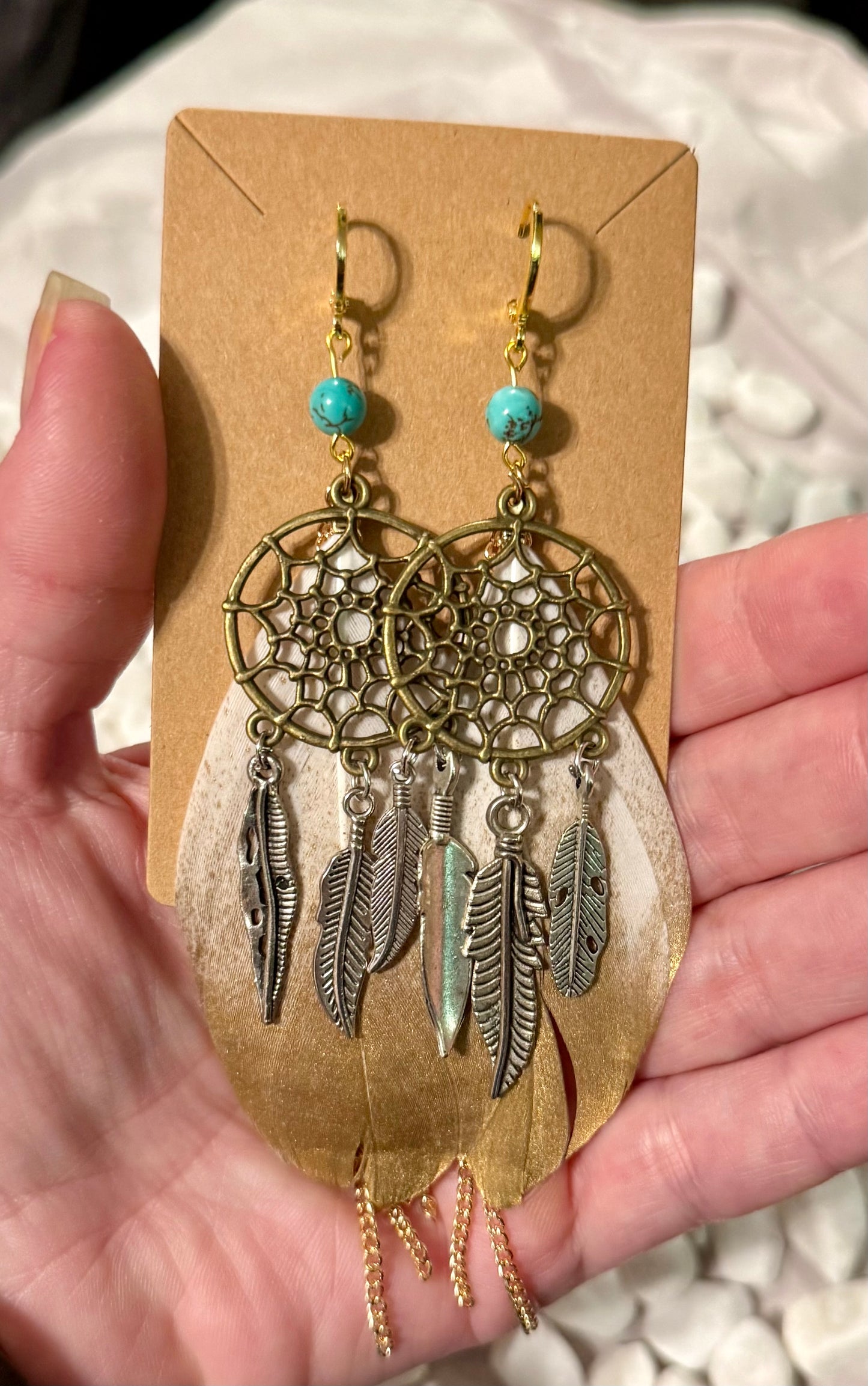 Feathered Catcher Earrings