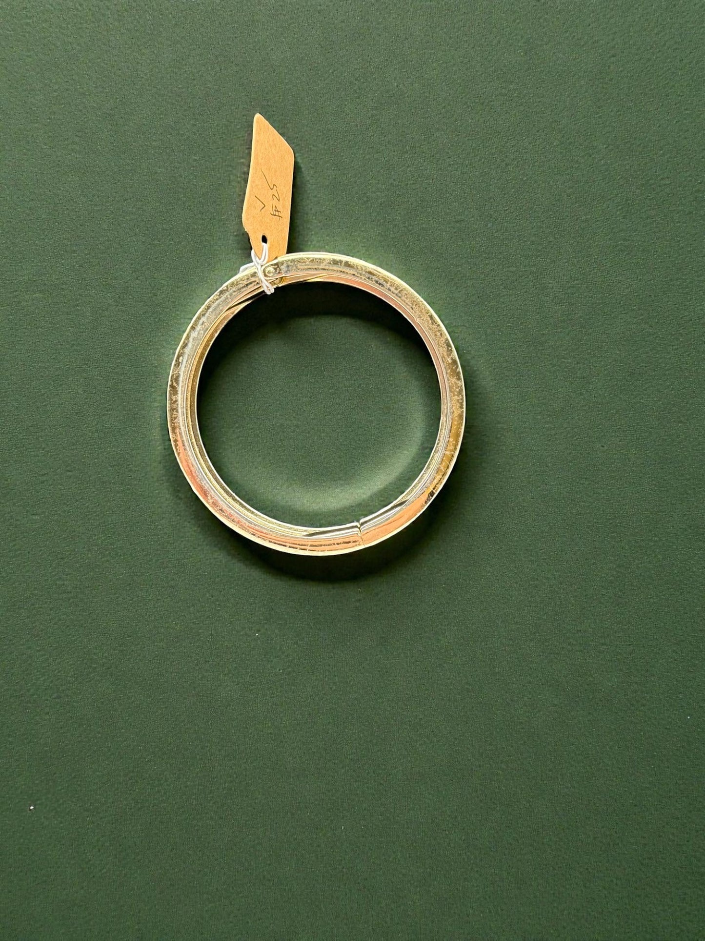 Vintage Gold-Tone & Smoke Resin Cuff Bracelet 7-7.