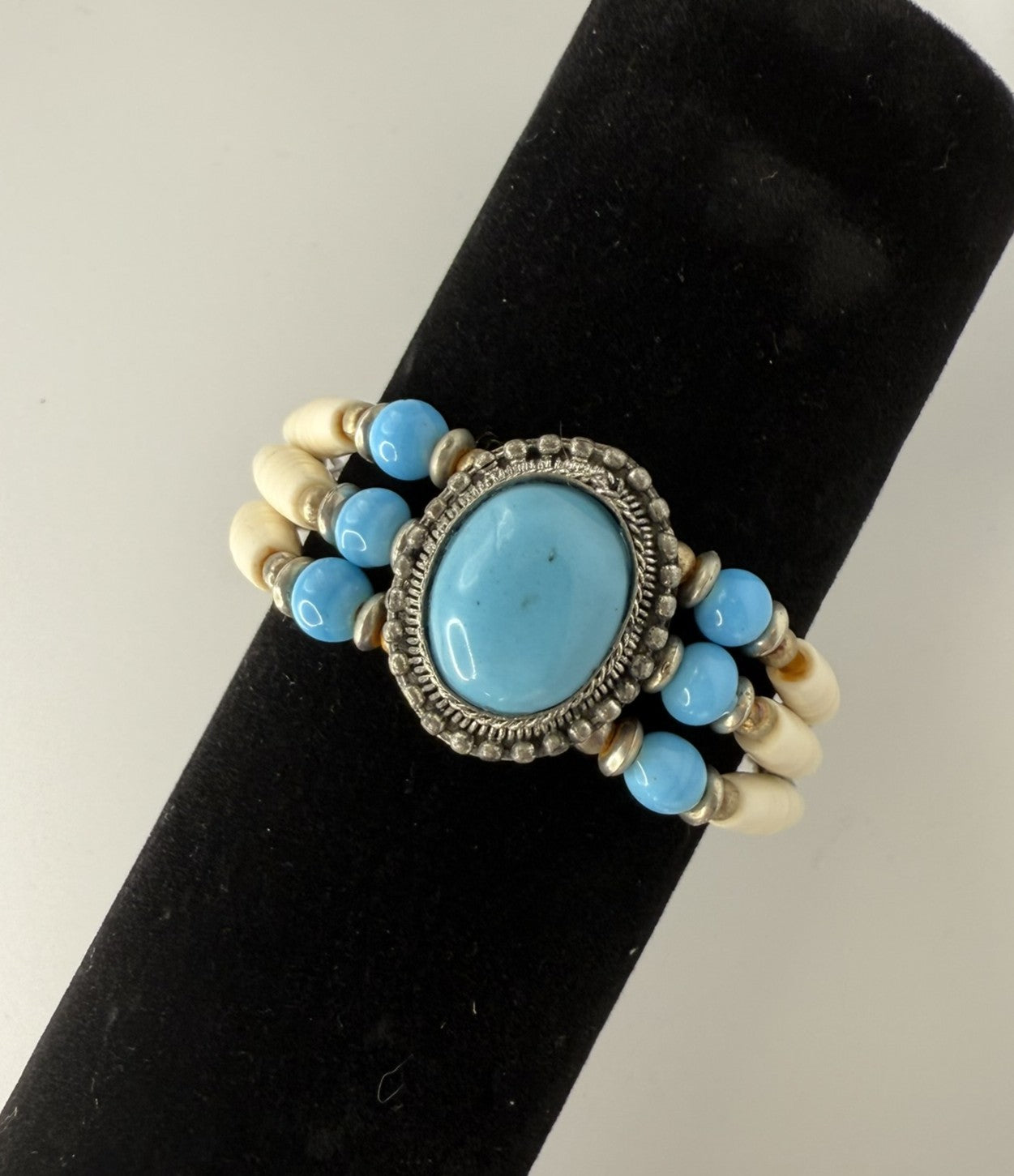 Vintage Desert Sky Beaded Bracelet 6-8"