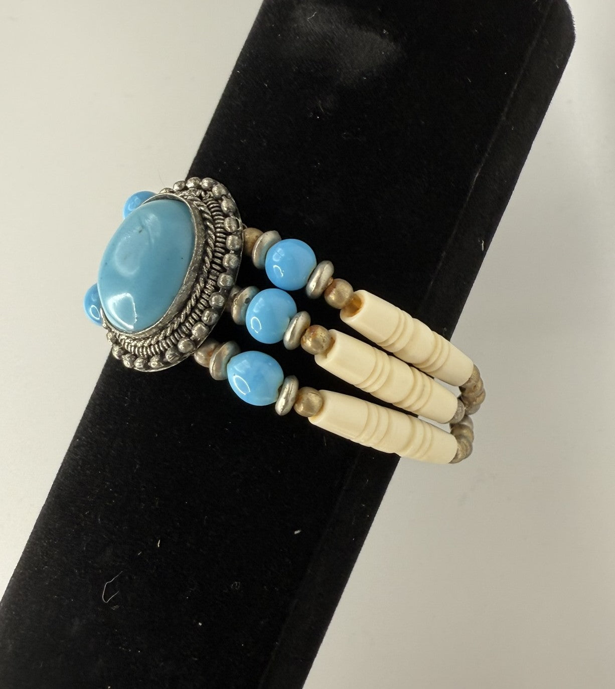 Vintage Desert Sky Beaded Bracelet 6-8"