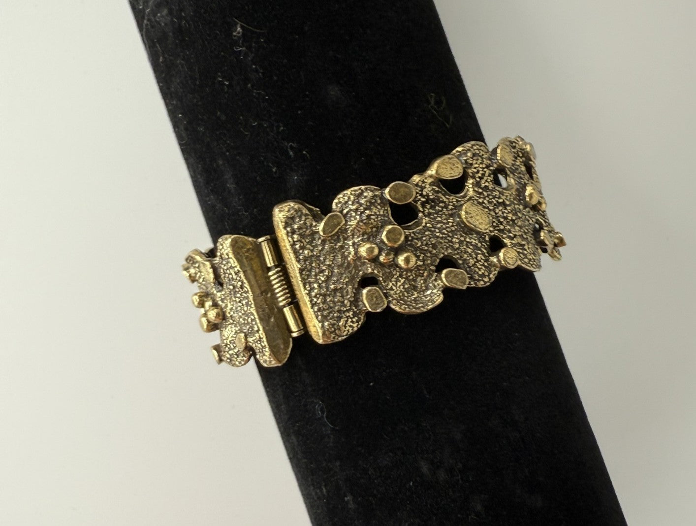 Vintage Molten Gold Relic Bracelet 5.5-6"