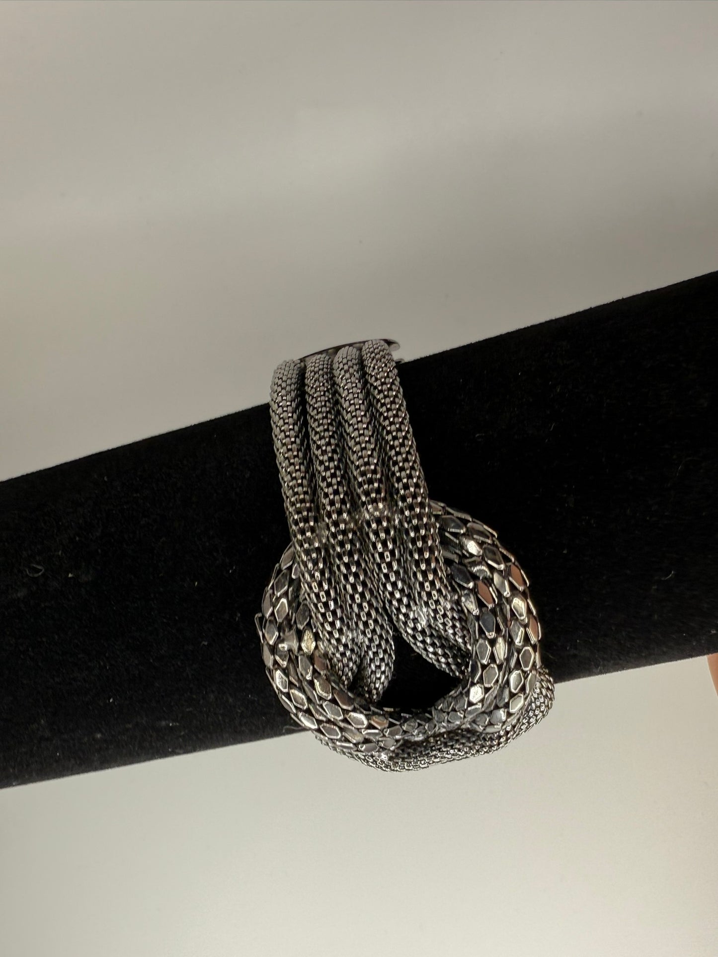 Vintage Midnight Knot Chain Bracelet 7-8.5"