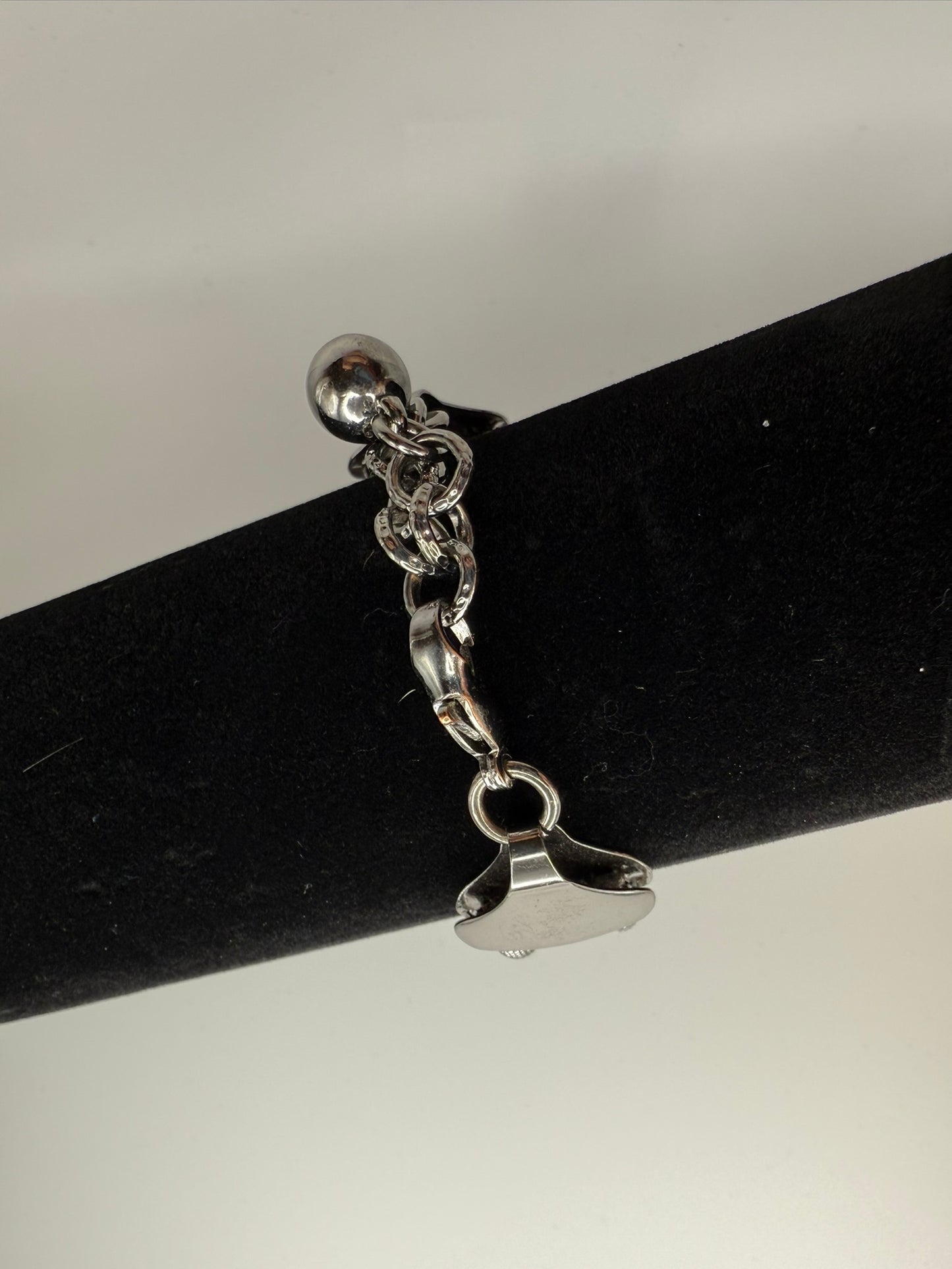 Vintage Midnight Knot Chain Bracelet 7-8.5"