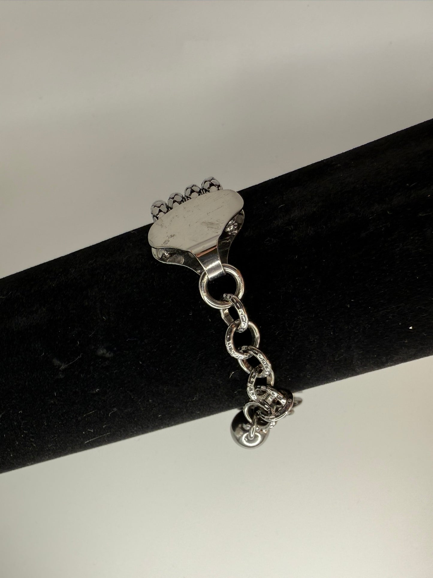 Vintage Midnight Knot Chain Bracelet 7-8.5"