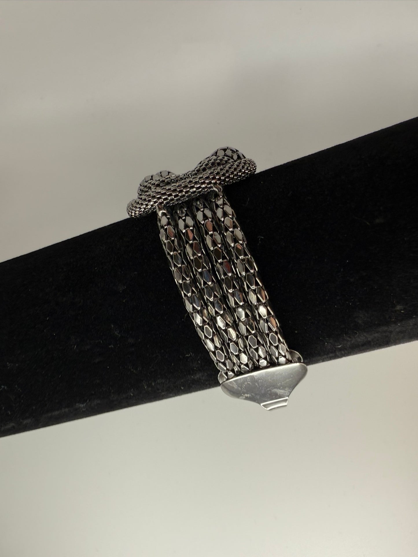 Vintage Midnight Knot Chain Bracelet 7-8.5"