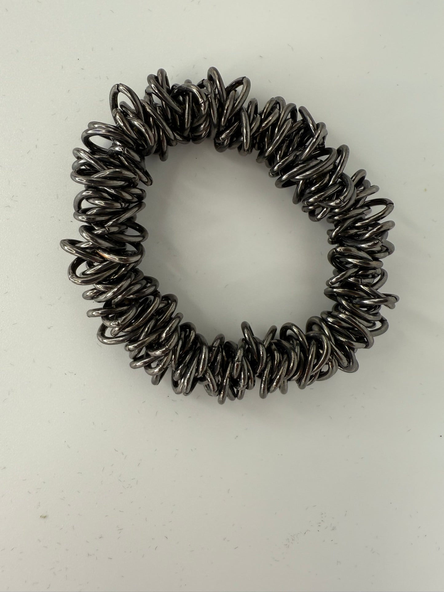 Vintage Midnight Coil Statement Bracelet 7-8"