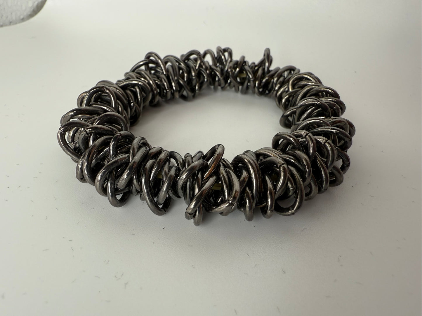 Vintage Midnight Coil Statement Bracelet 7-8"