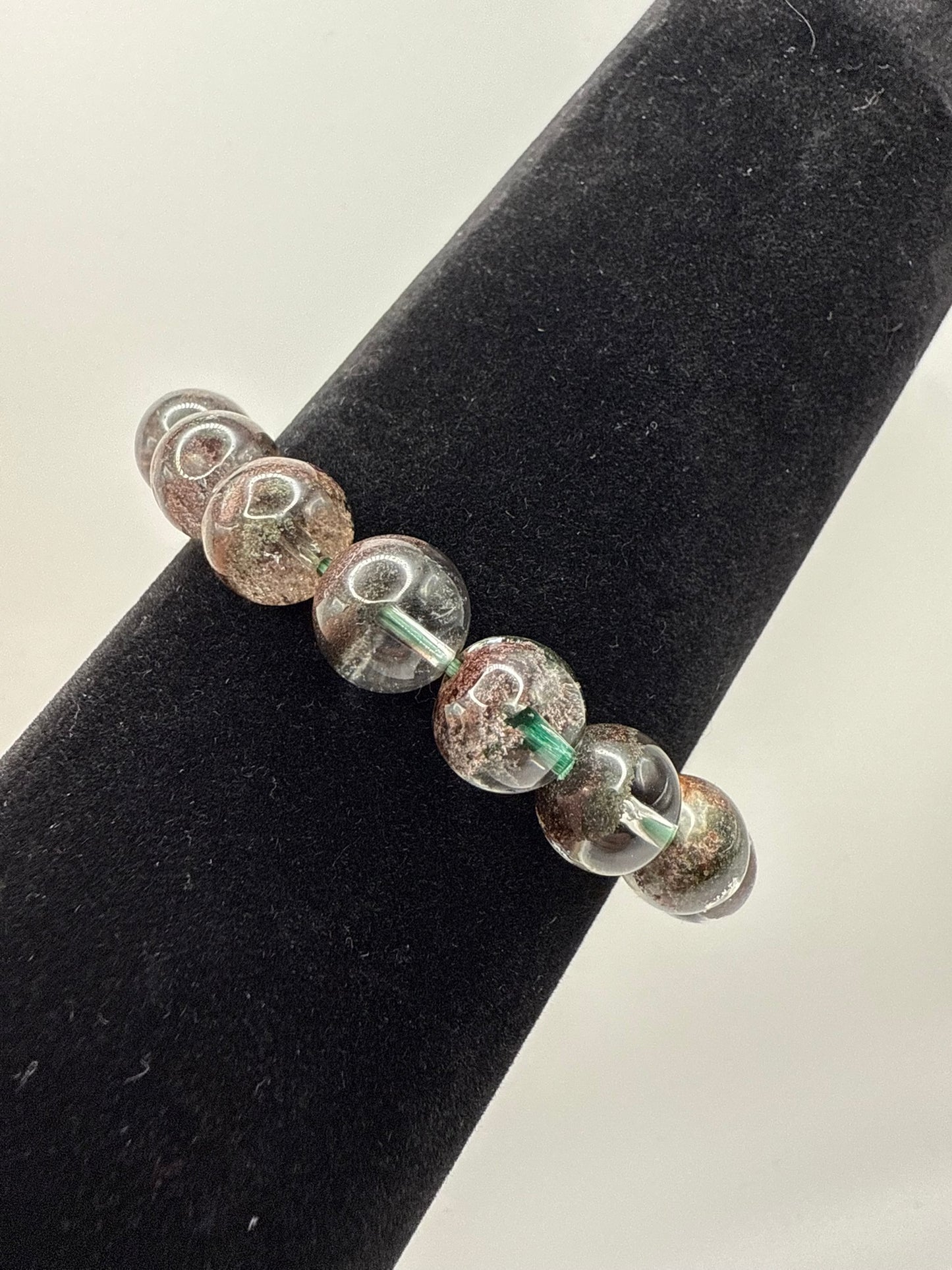 Vintage Earthlight Phantom Quartz  Bracelet 7"