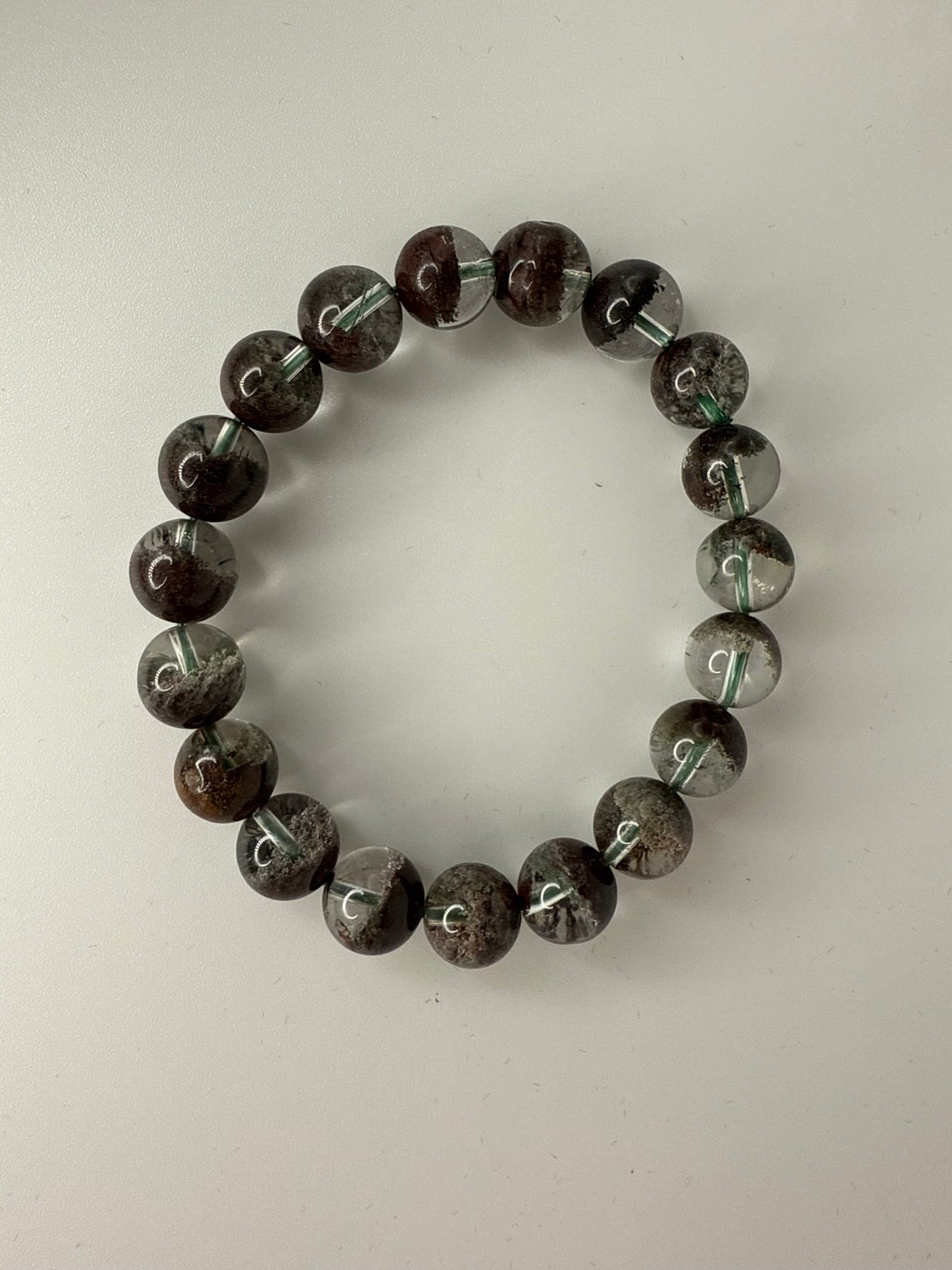 Vintage Earthlight Phantom Quartz  Bracelet 7"