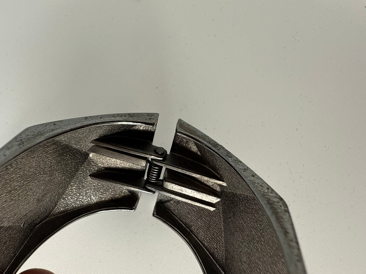 Vintage Textured Geo Clamper Bracelet 6.5"