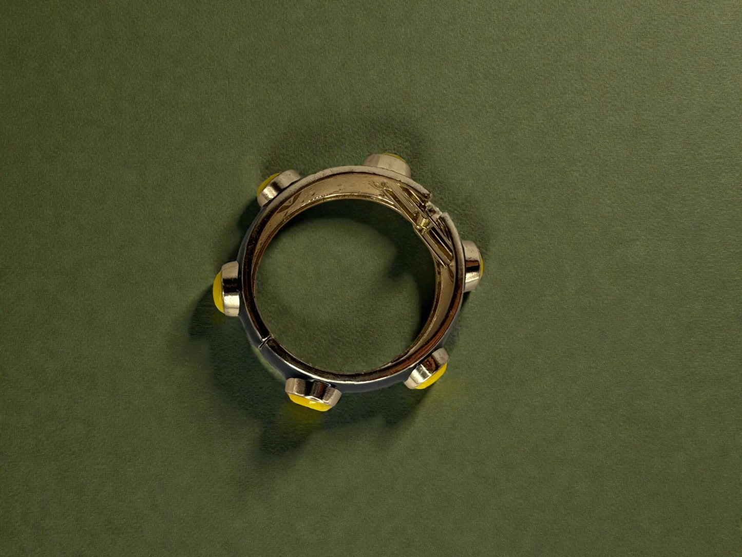 Vintage Midnight Pop Clamper Bracelet 6.5"