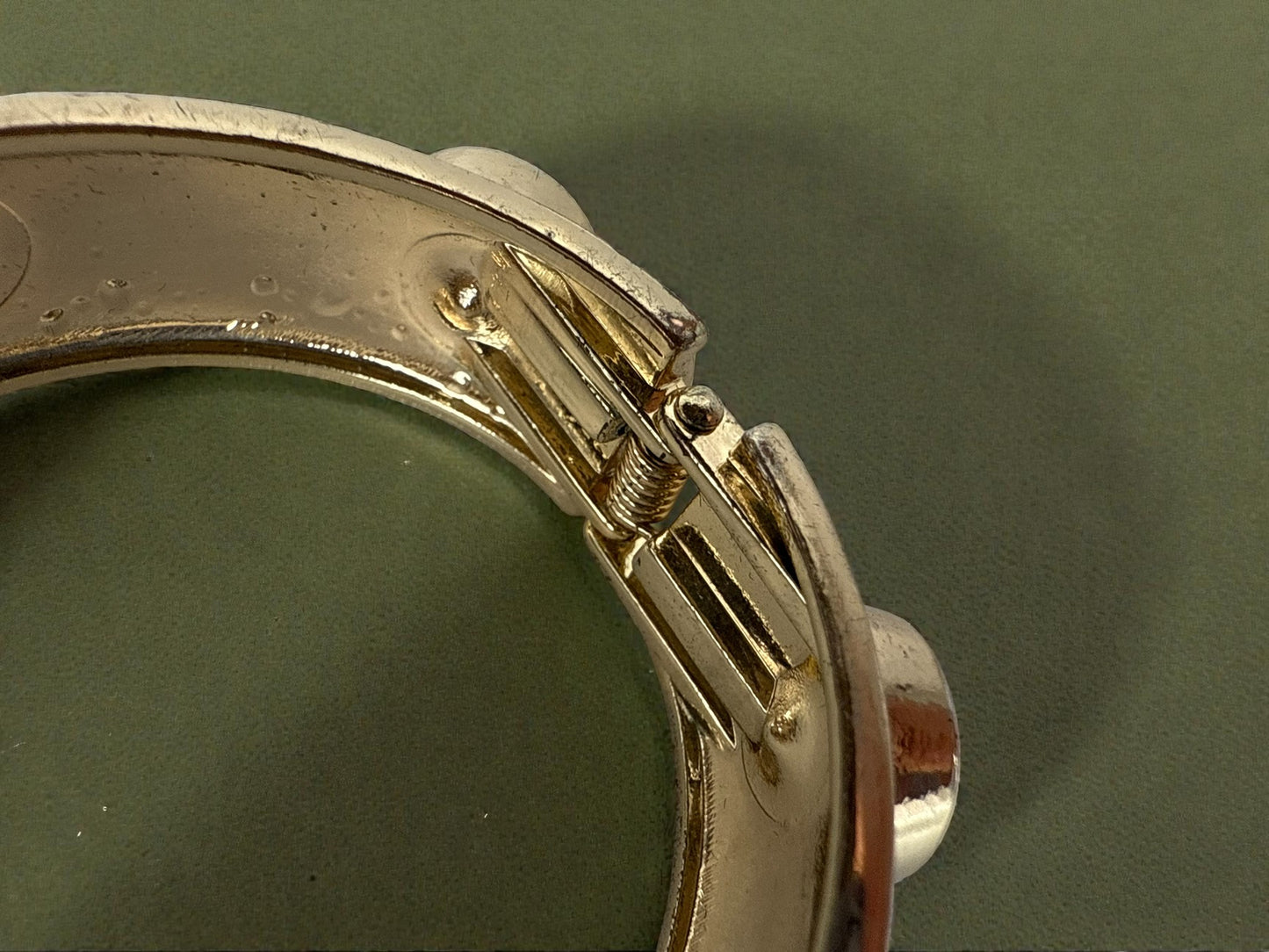 Vintage Midnight Pop Clamper Bracelet 6.5"