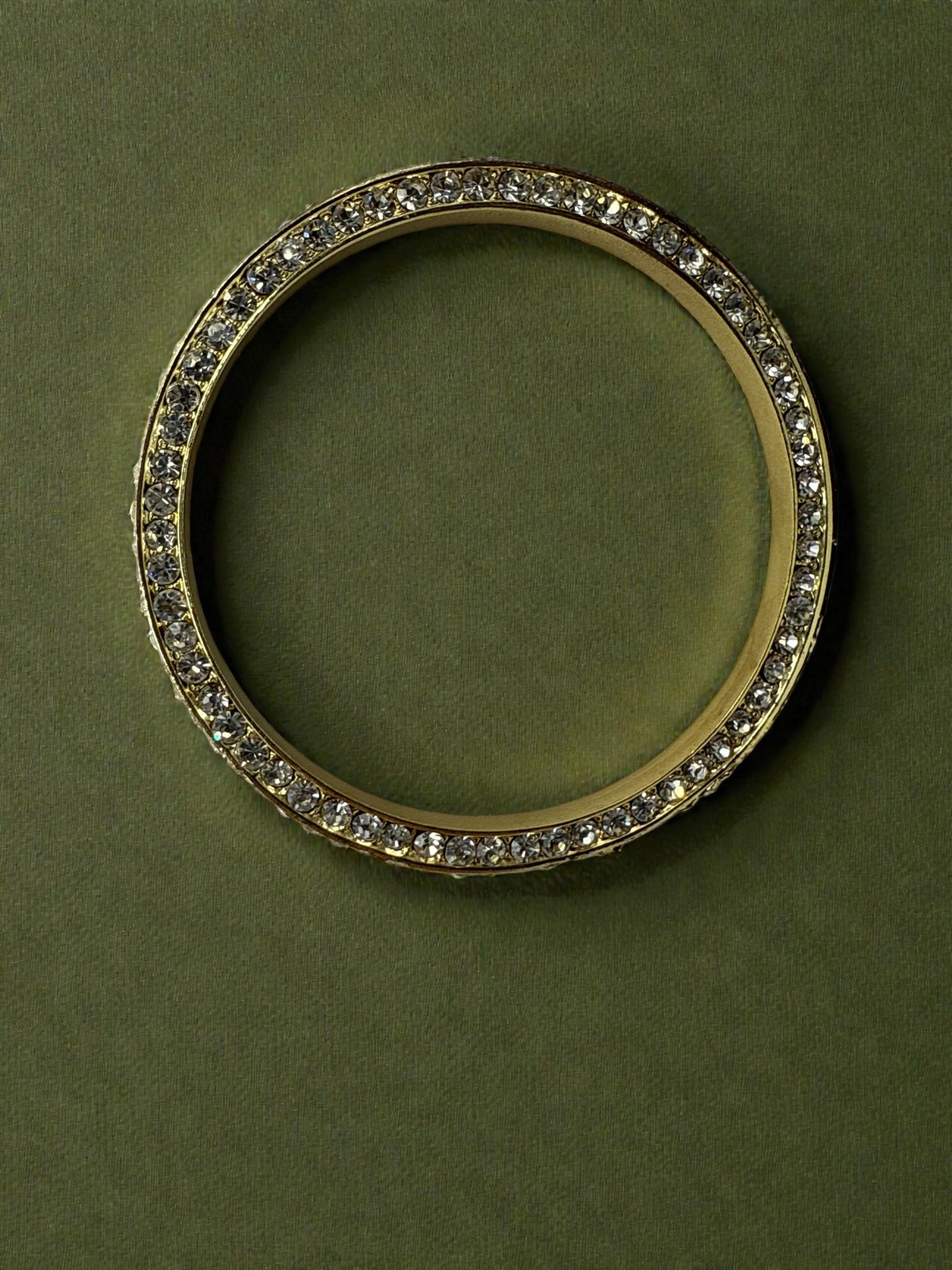 Vintage Classic Crystal Bangle 7.75"