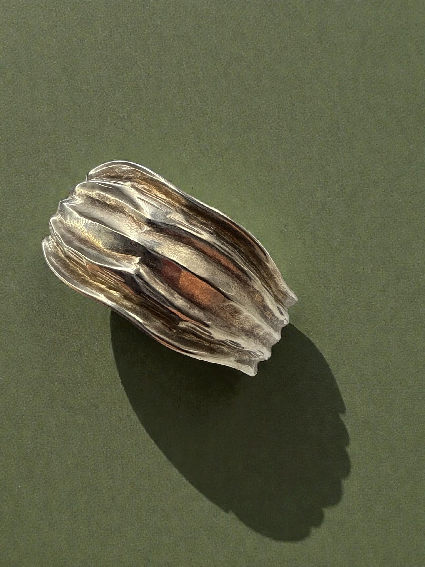 Vintage Molten Silver Cuff 8-8.25"