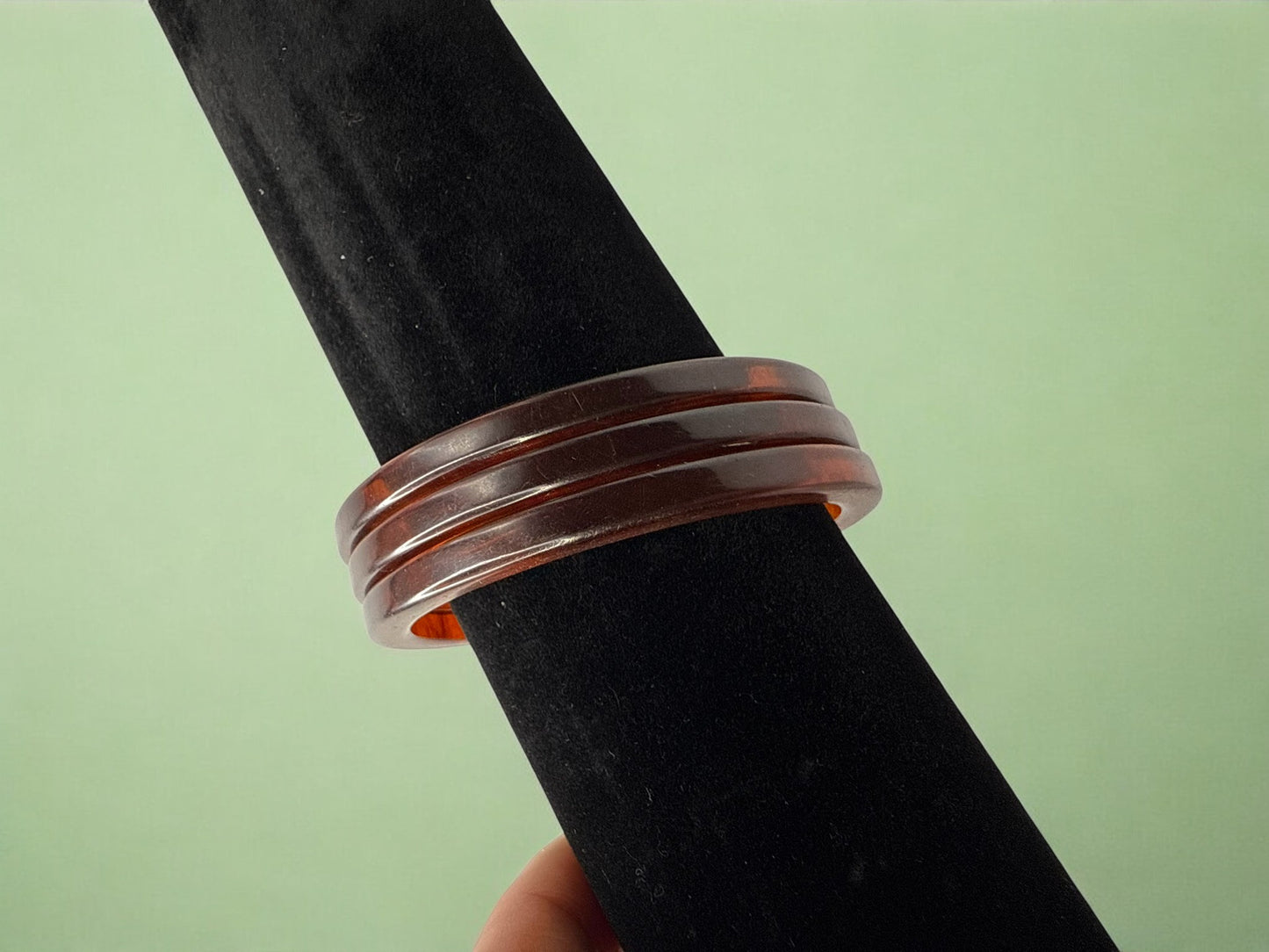 Vintage Amber Glow Bangle (Pack of 3) 8"