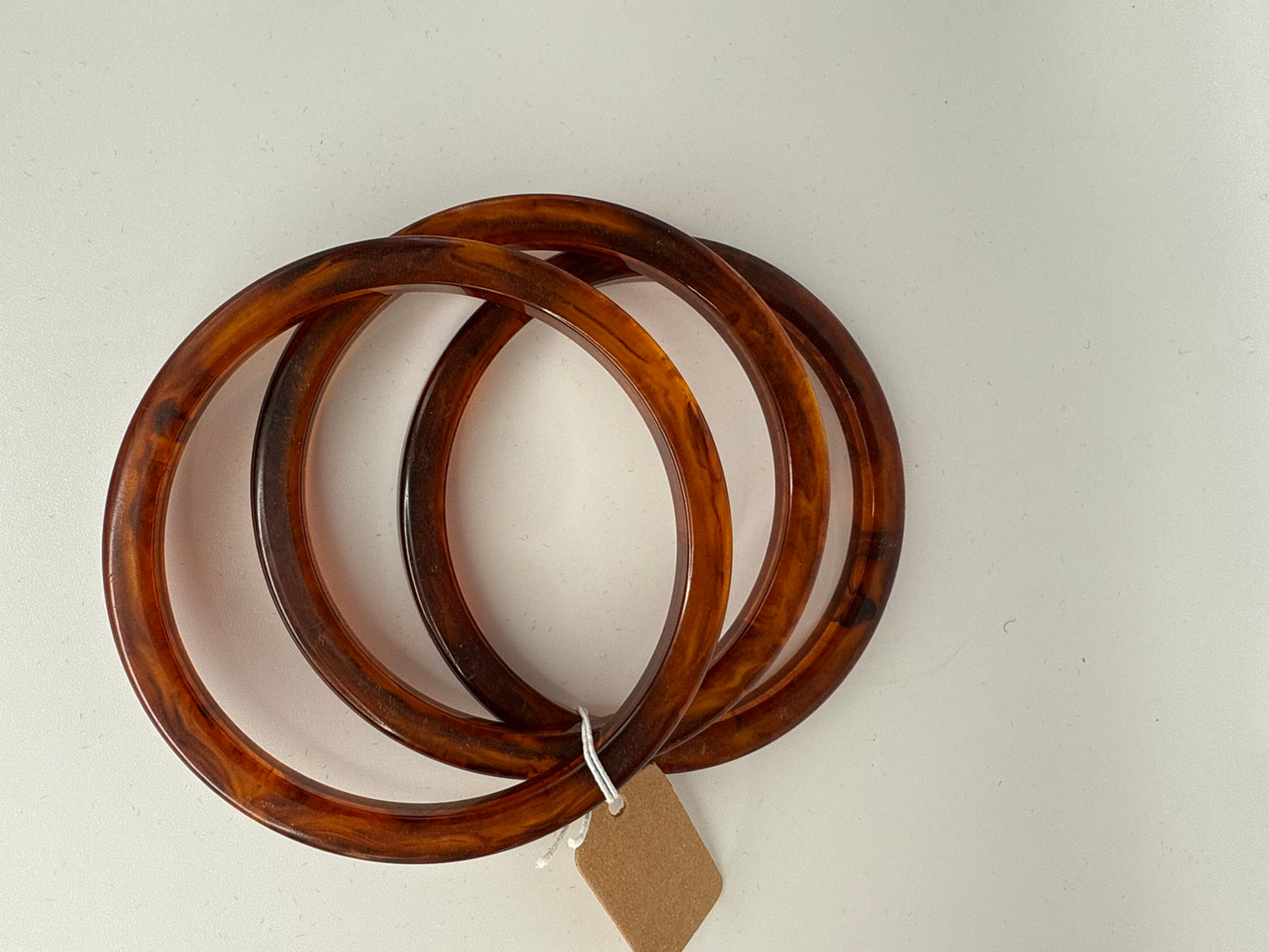 Vintage Amber Glow Bangle (Pack of 3) 8"