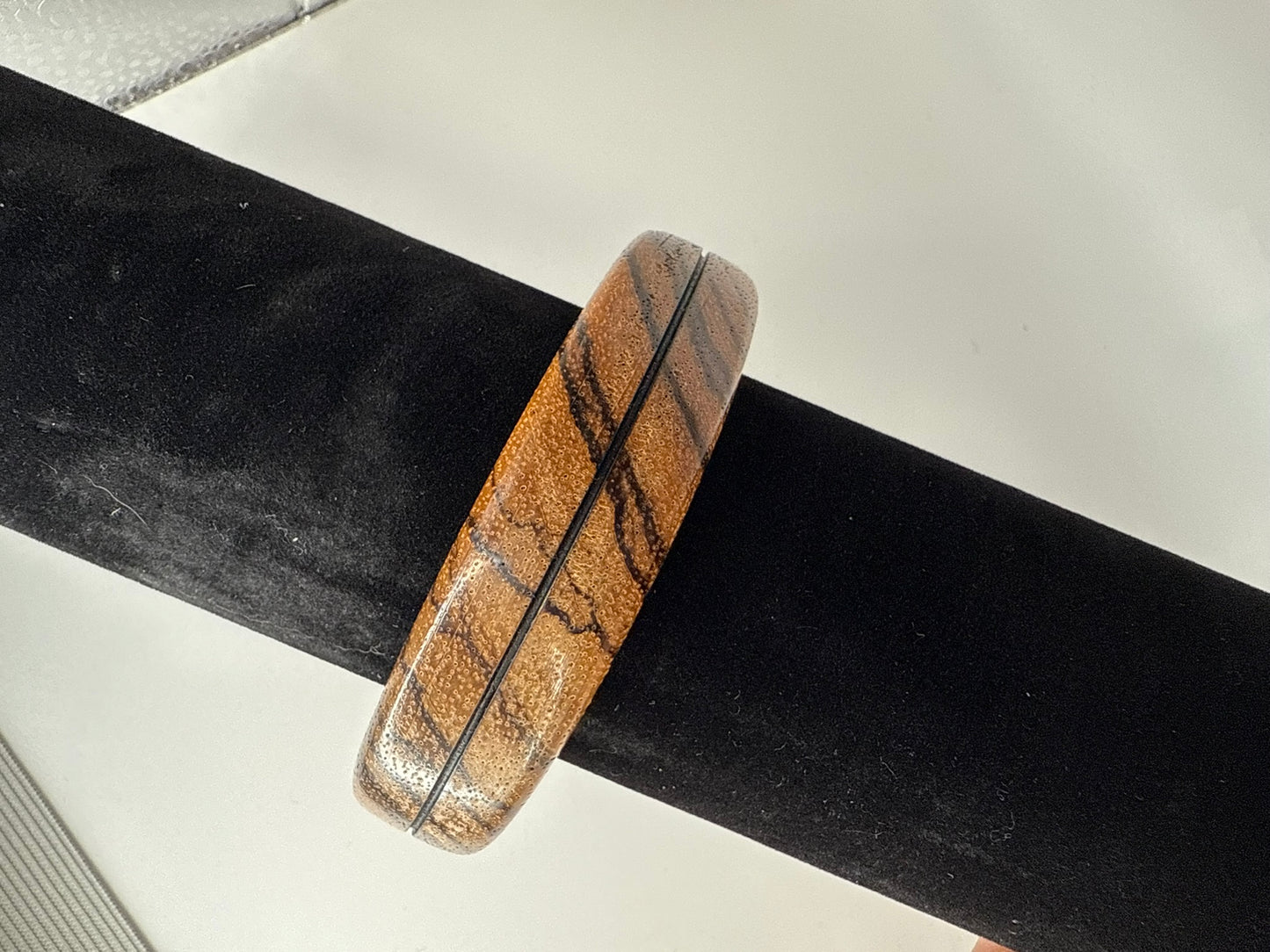 Vintage Sahara Wood Bangle 7.75"